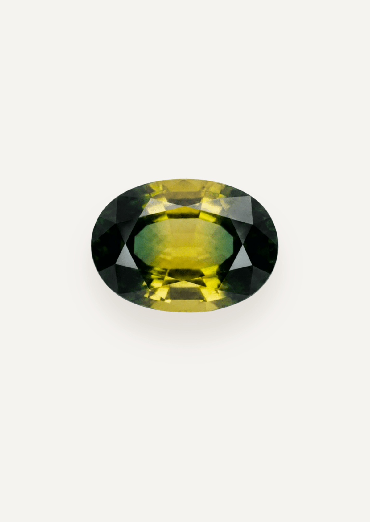 1.25ct Queensland Green Parti Oval Cut Sapphire - Molten Store