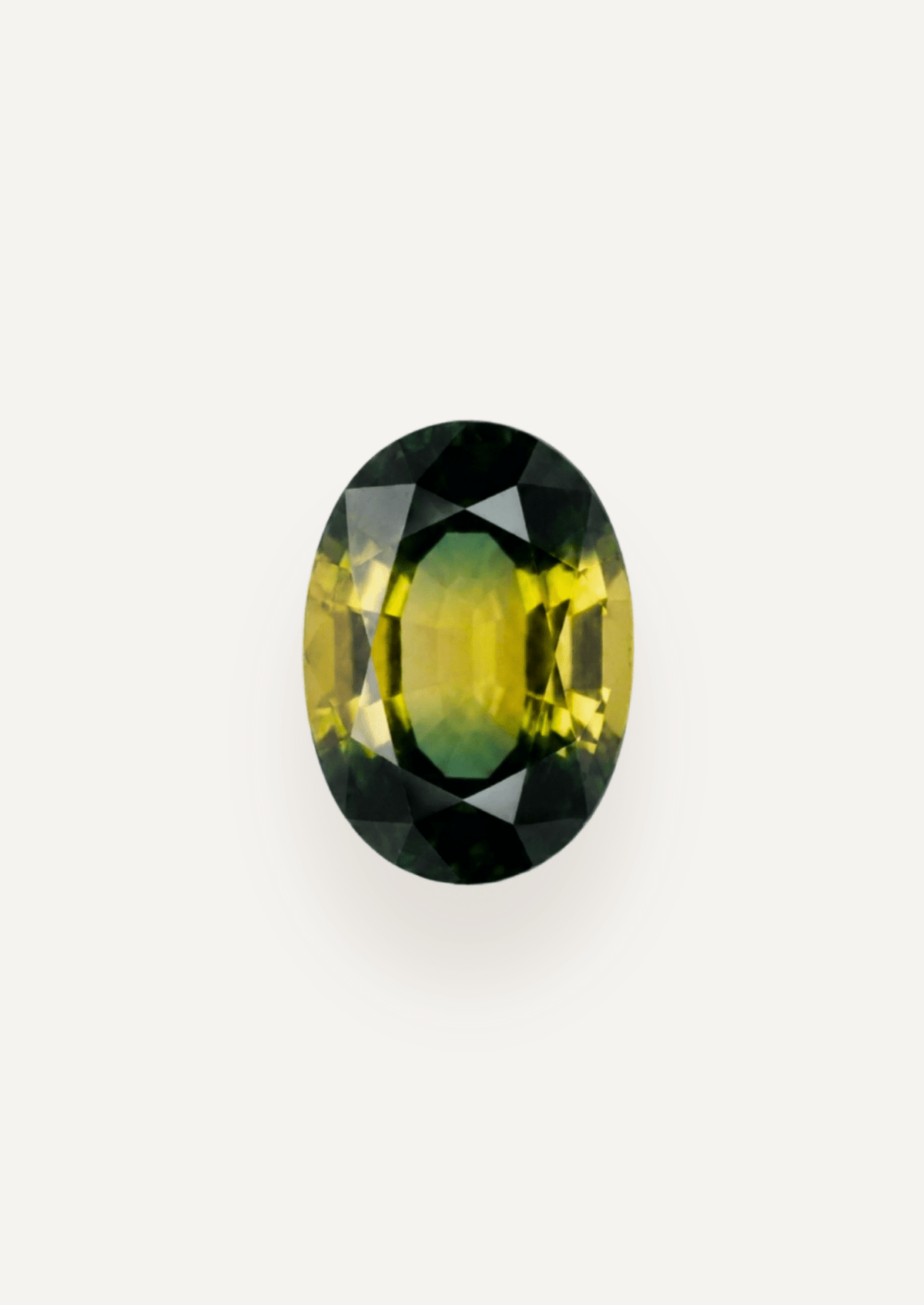 1.25ct Queensland Green Parti Oval Cut Sapphire - Molten Store
