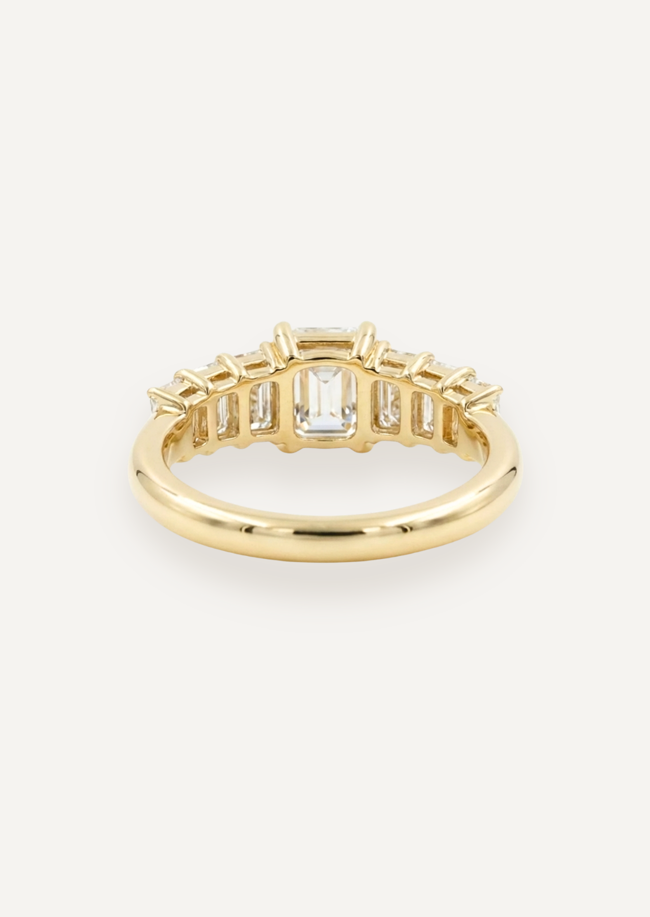 The Banks Ring with Emerald Cut Diamond