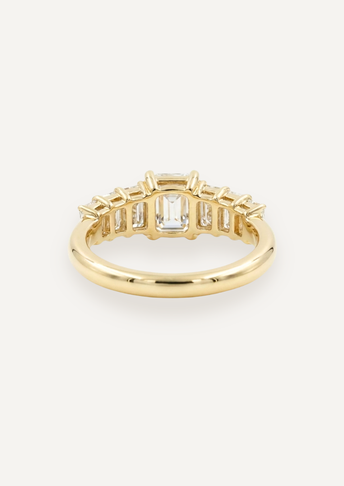 The Banks Ring with Emerald Cut Diamond