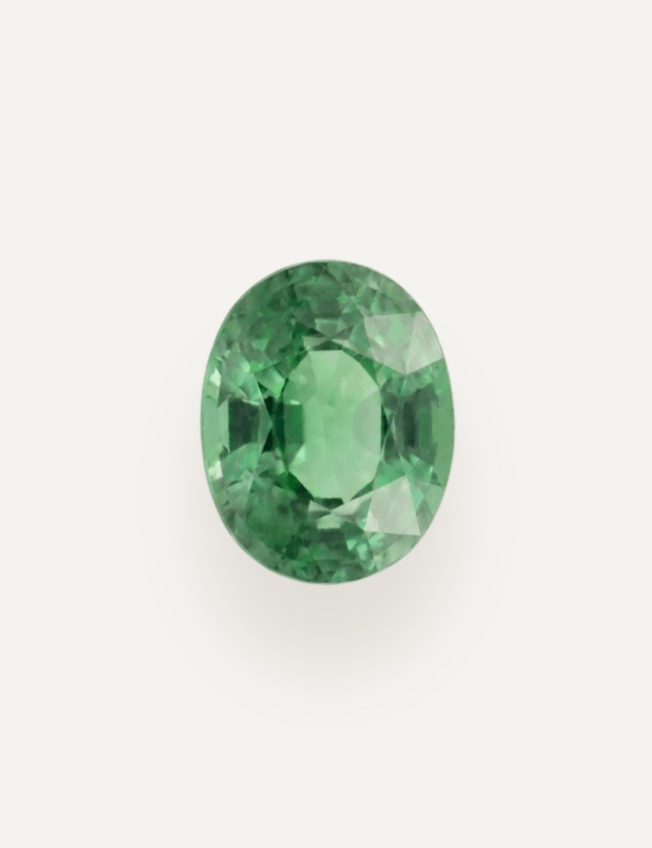 1.27ct Oval Cut Green Parti Sapphire - Molten Store