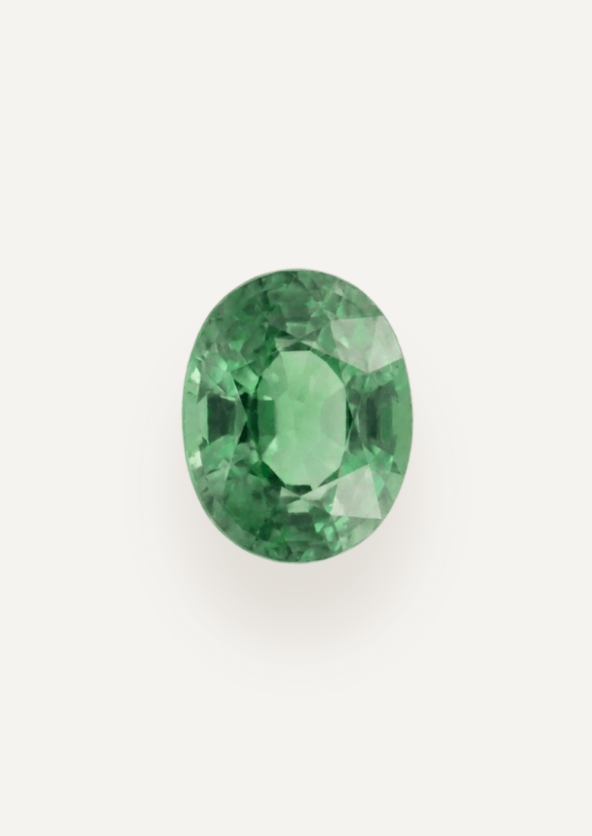1.27ct Oval Cut Green Parti Sapphire - Molten Store