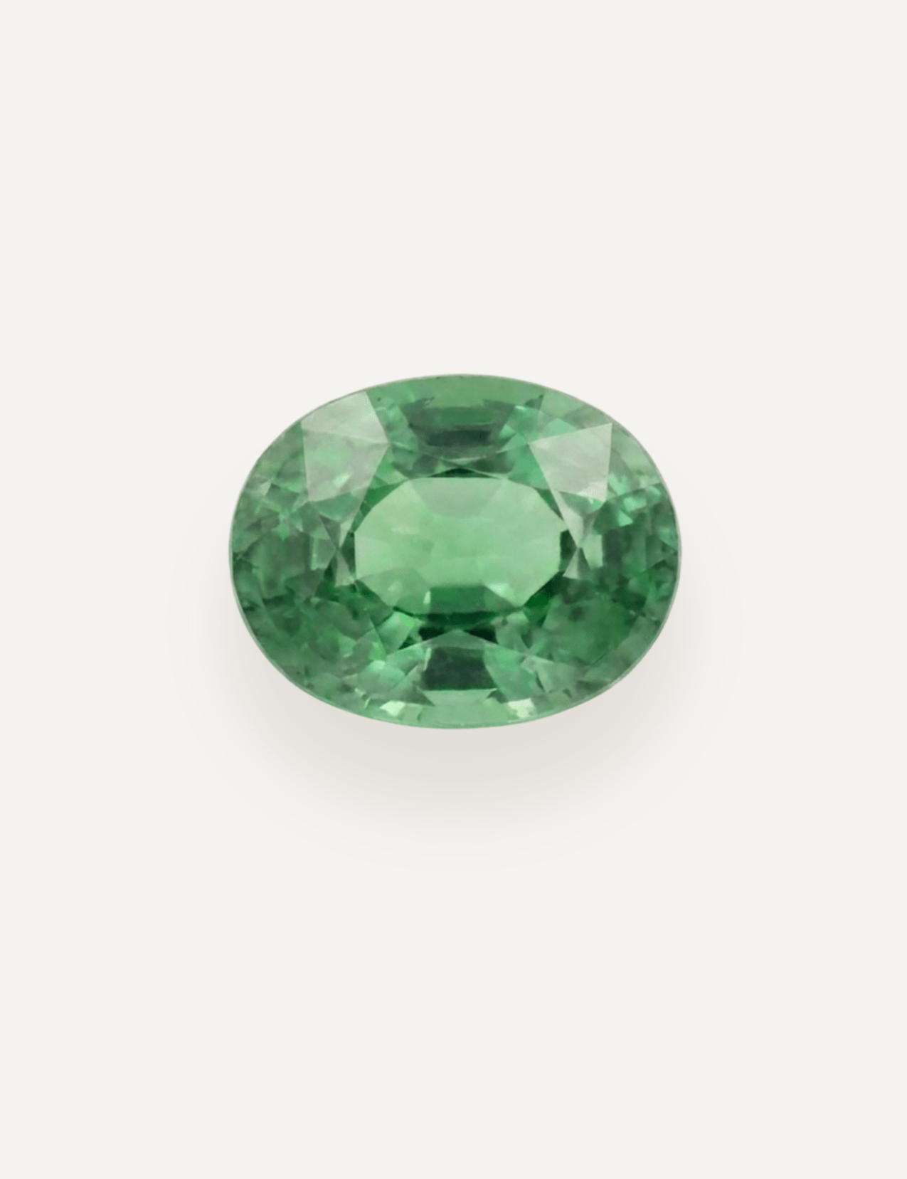 1.27ct Oval Cut Green Parti Sapphire - Molten Store