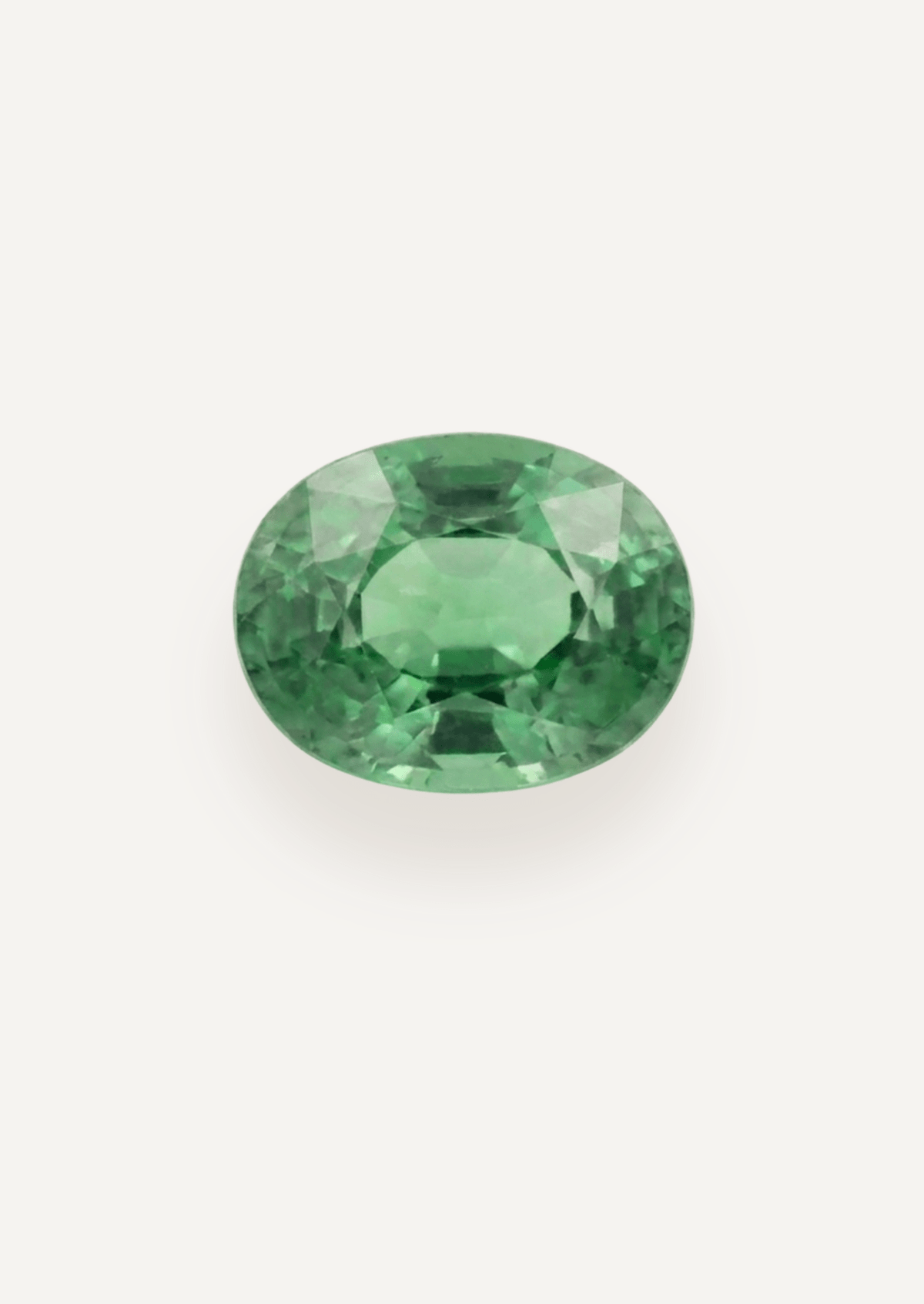 1.27ct Oval Cut Green Parti Sapphire - Molten Store