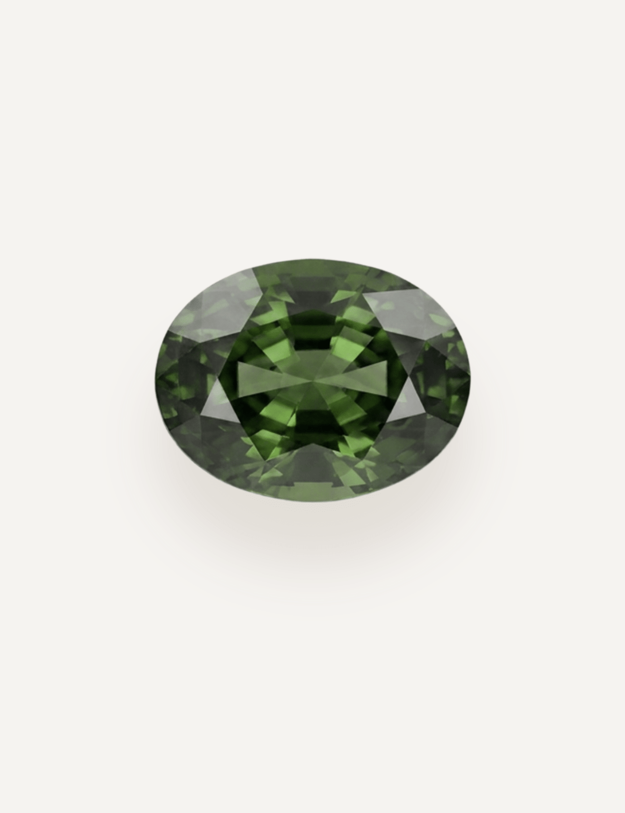 1.28ct Queensland Green Parti Oval Cut Sapphire - Molten Store
