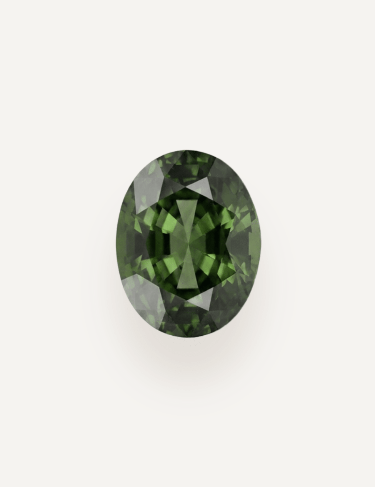1.28ct Queensland Green Parti Oval Cut Sapphire - Molten Store