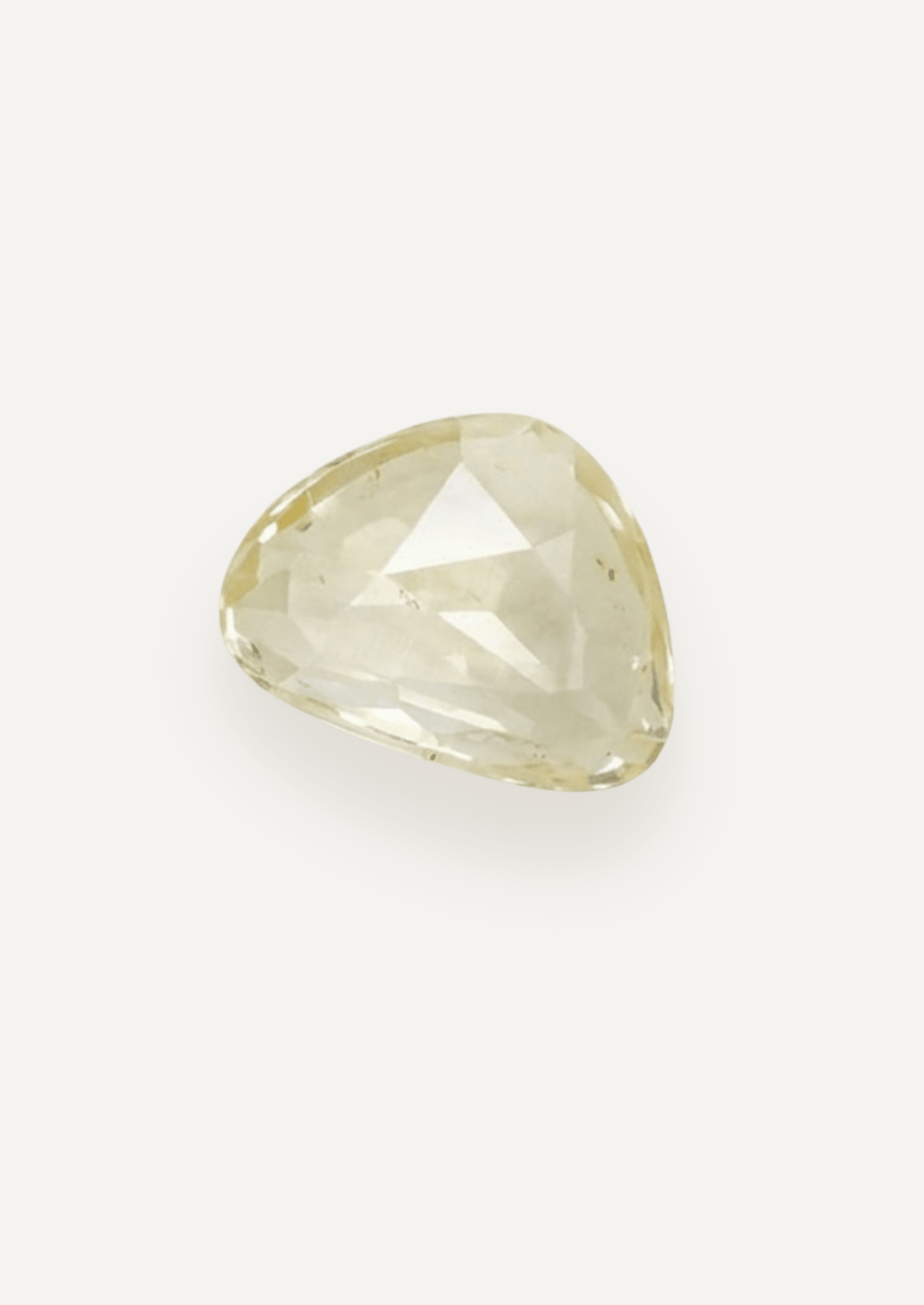 1.28ct White Rose Cut Sapphire - Molten Store
