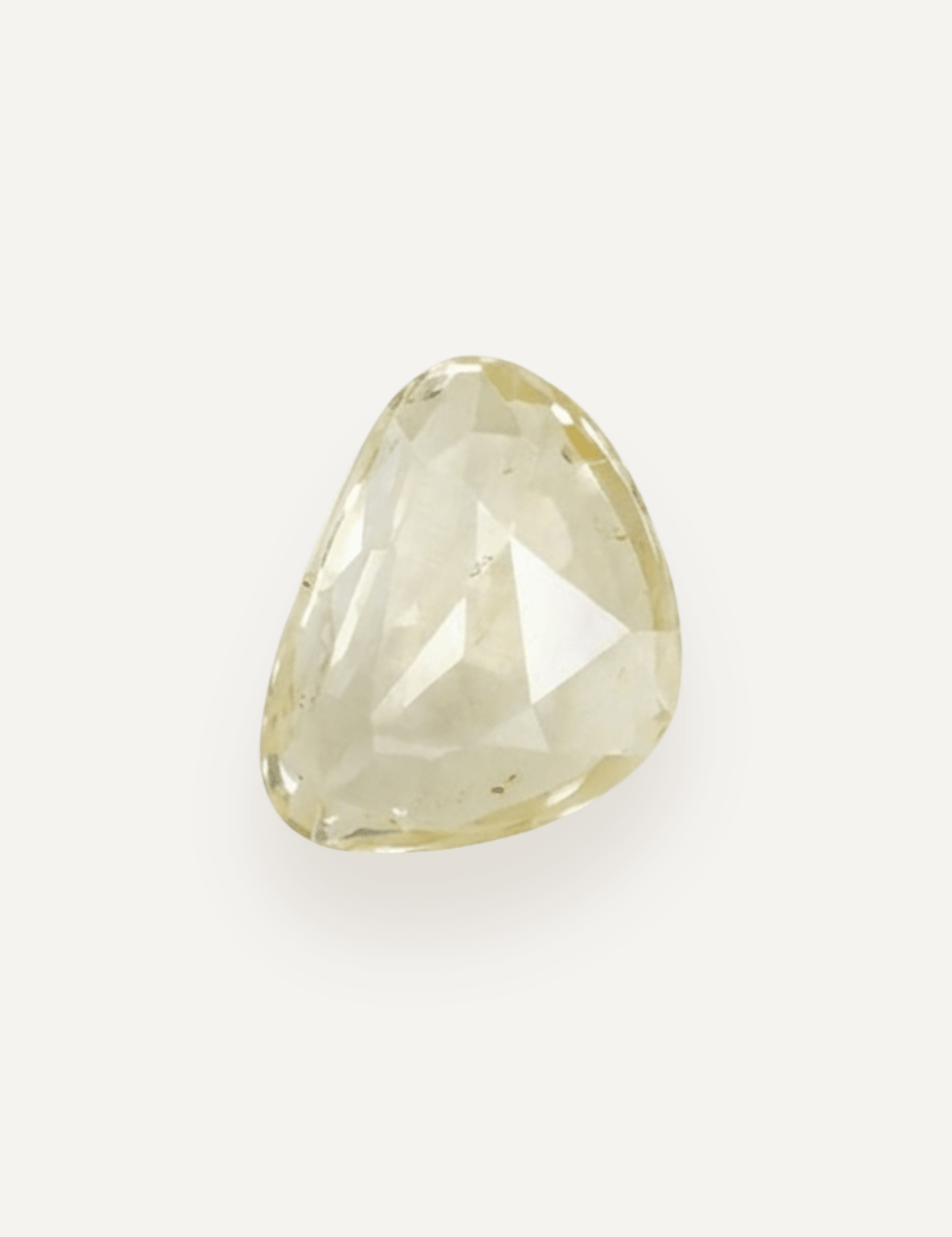 1.28ct White Rose Cut Sapphire - Molten Store