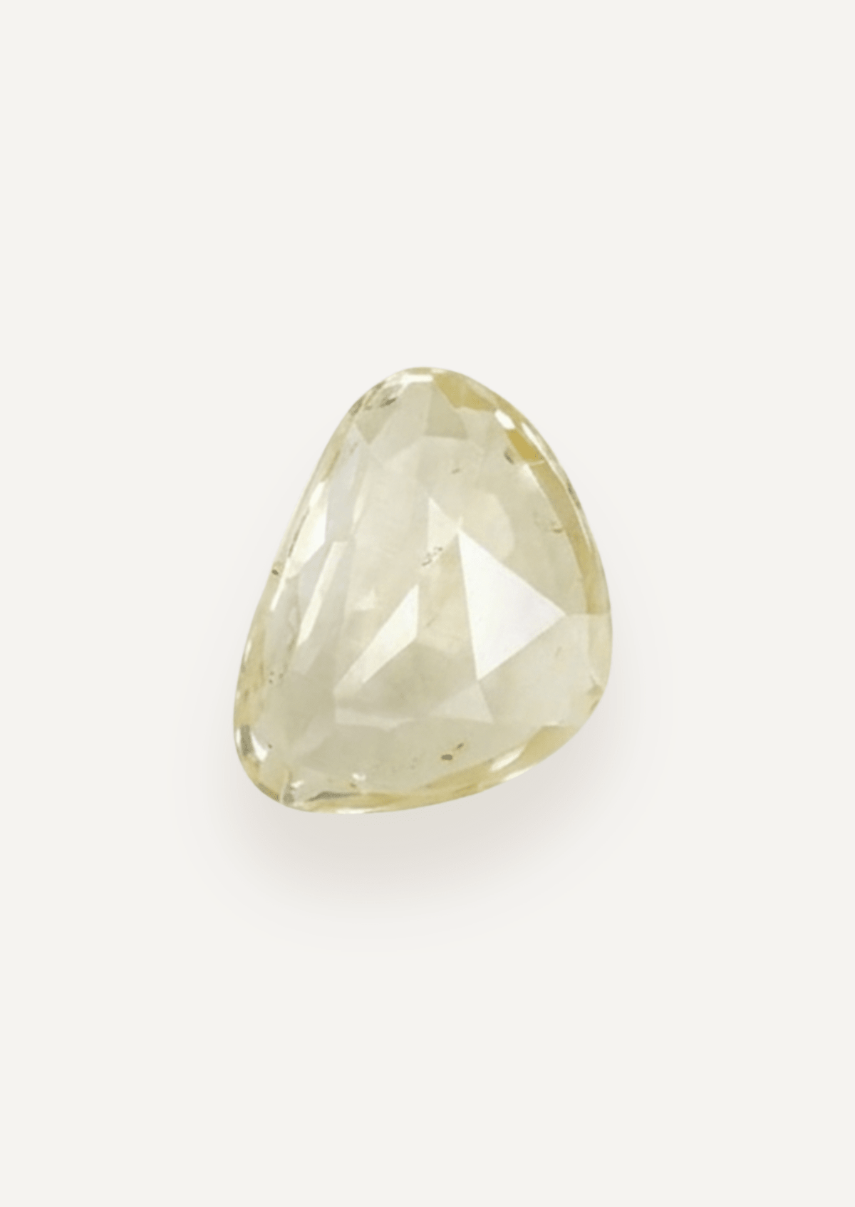 1.28ct White Rose Cut Sapphire - Molten Store