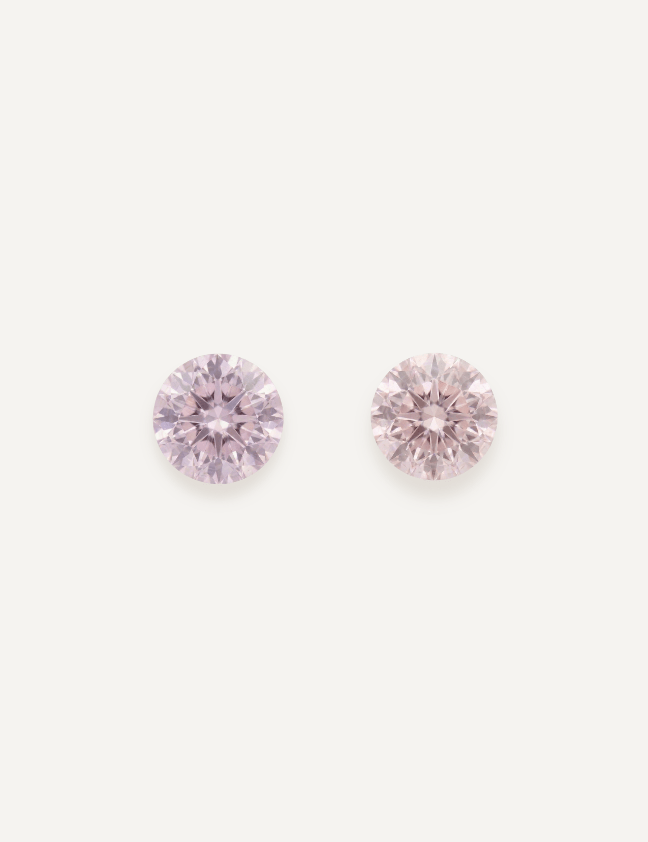 1.29 TCW Pink Round Brilliant Cut Sapphire Pair - Molten Store