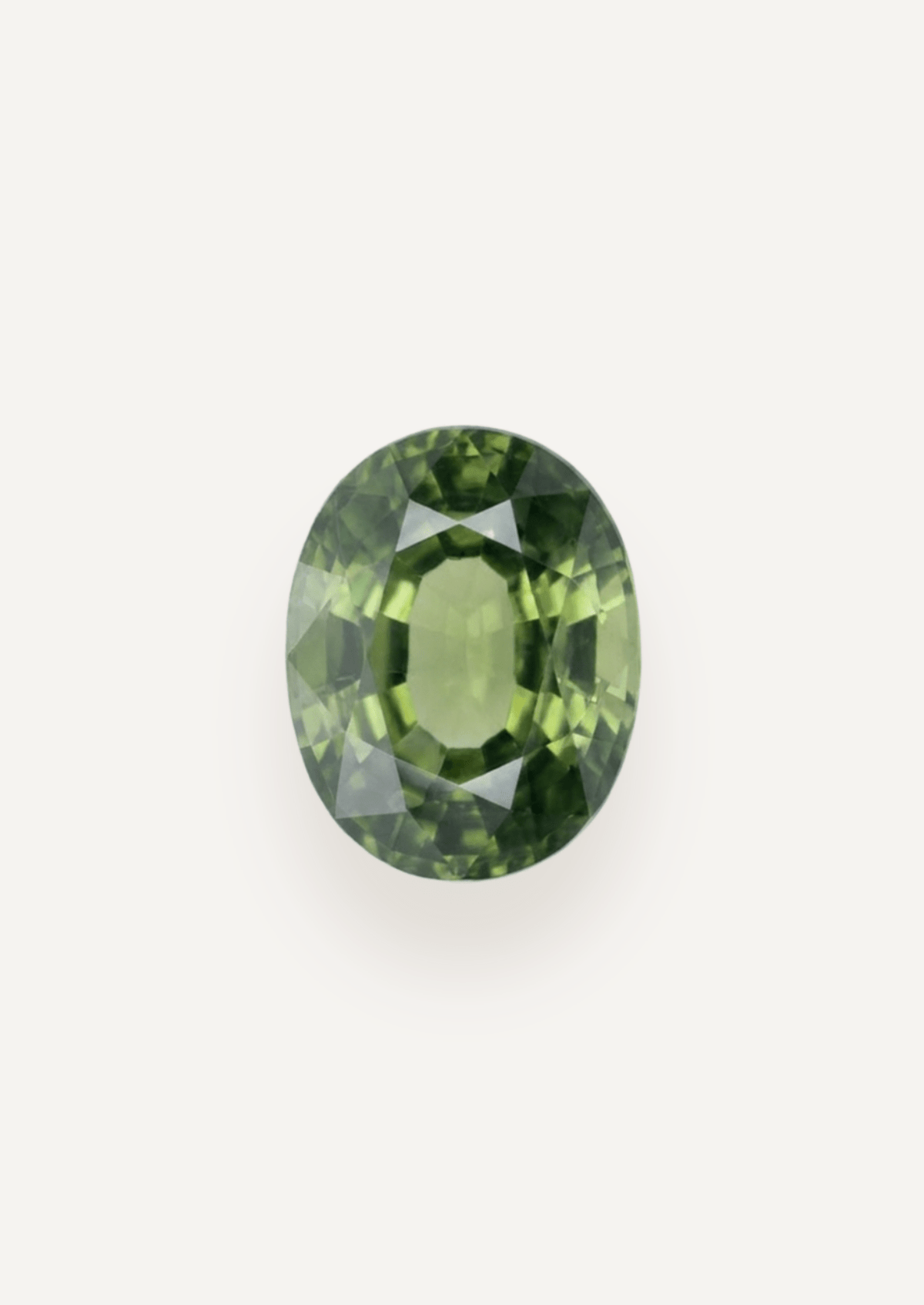 1.30ct Queensland Green Parti Oval Cut Sapphire - Molten Store