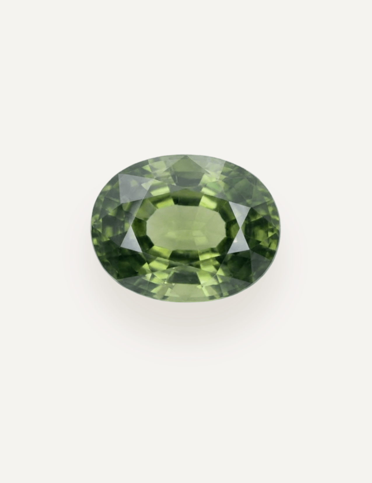 1.30ct Queensland Green Parti Oval Cut Sapphire - Molten Store