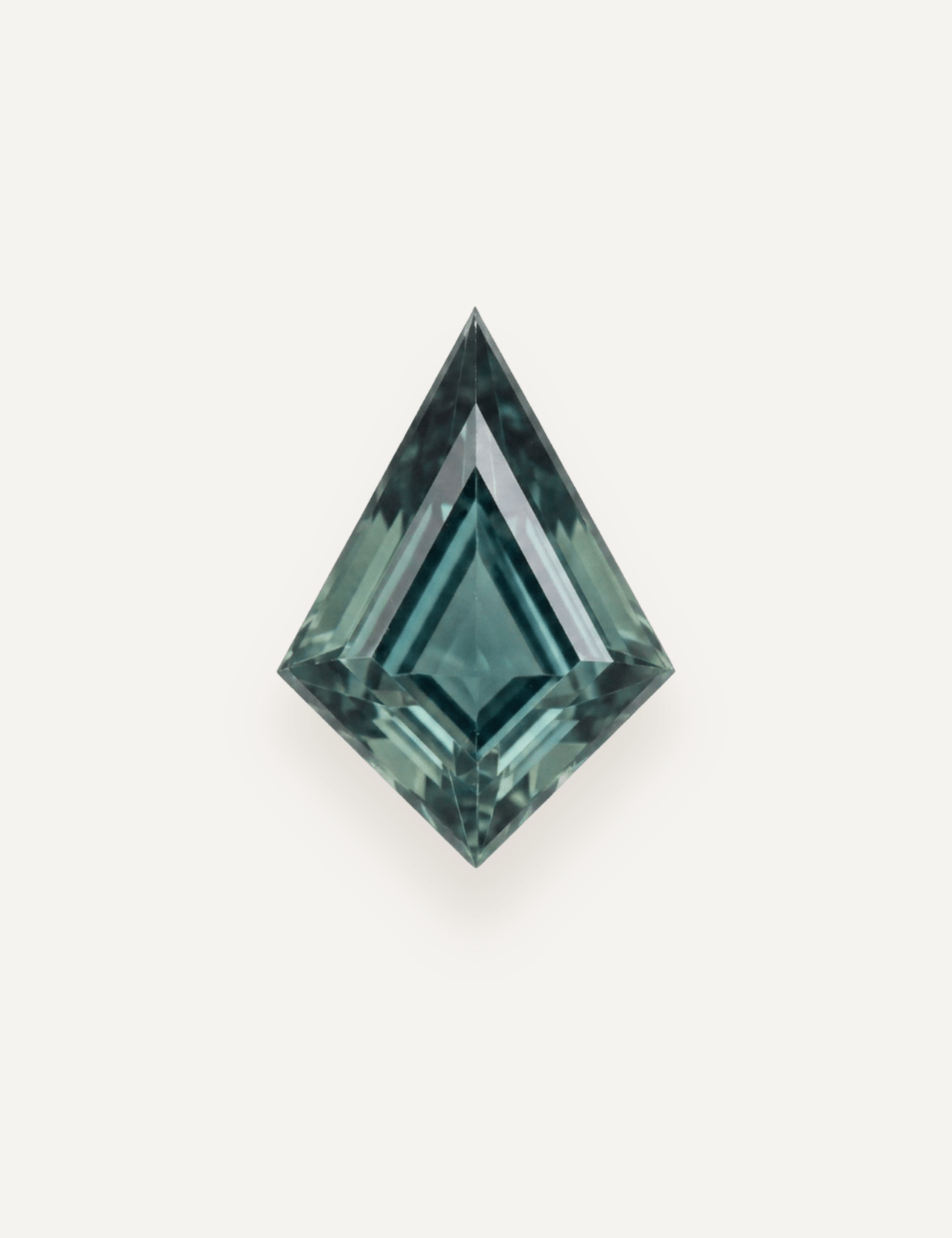 1.31ct Queensland Green Parti Kite Cut Sapphire - Molten Store