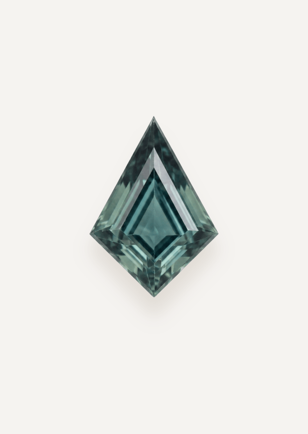 1.31ct Queensland Green Parti Kite Cut Sapphire - Molten Store