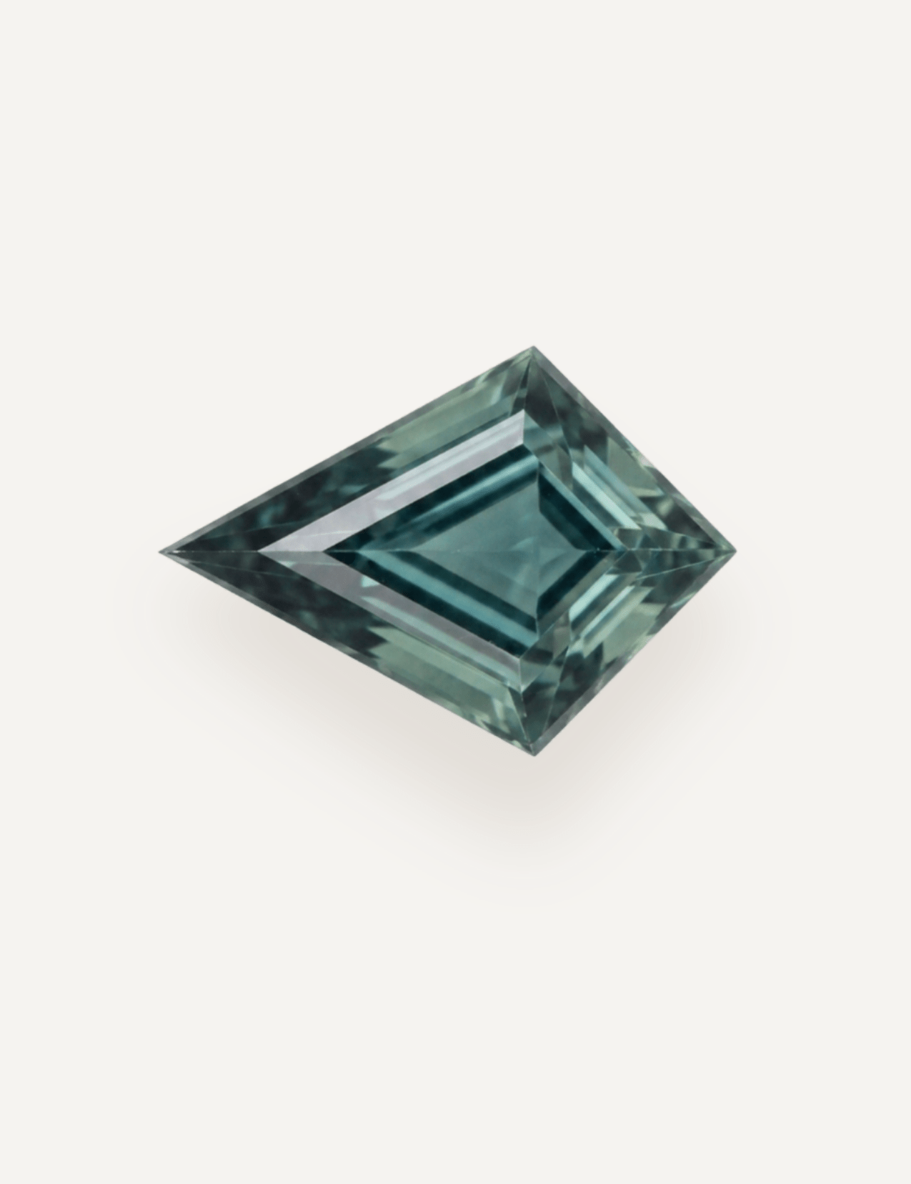 1.31ct Queensland Green Parti Kite Cut Sapphire - Molten Store