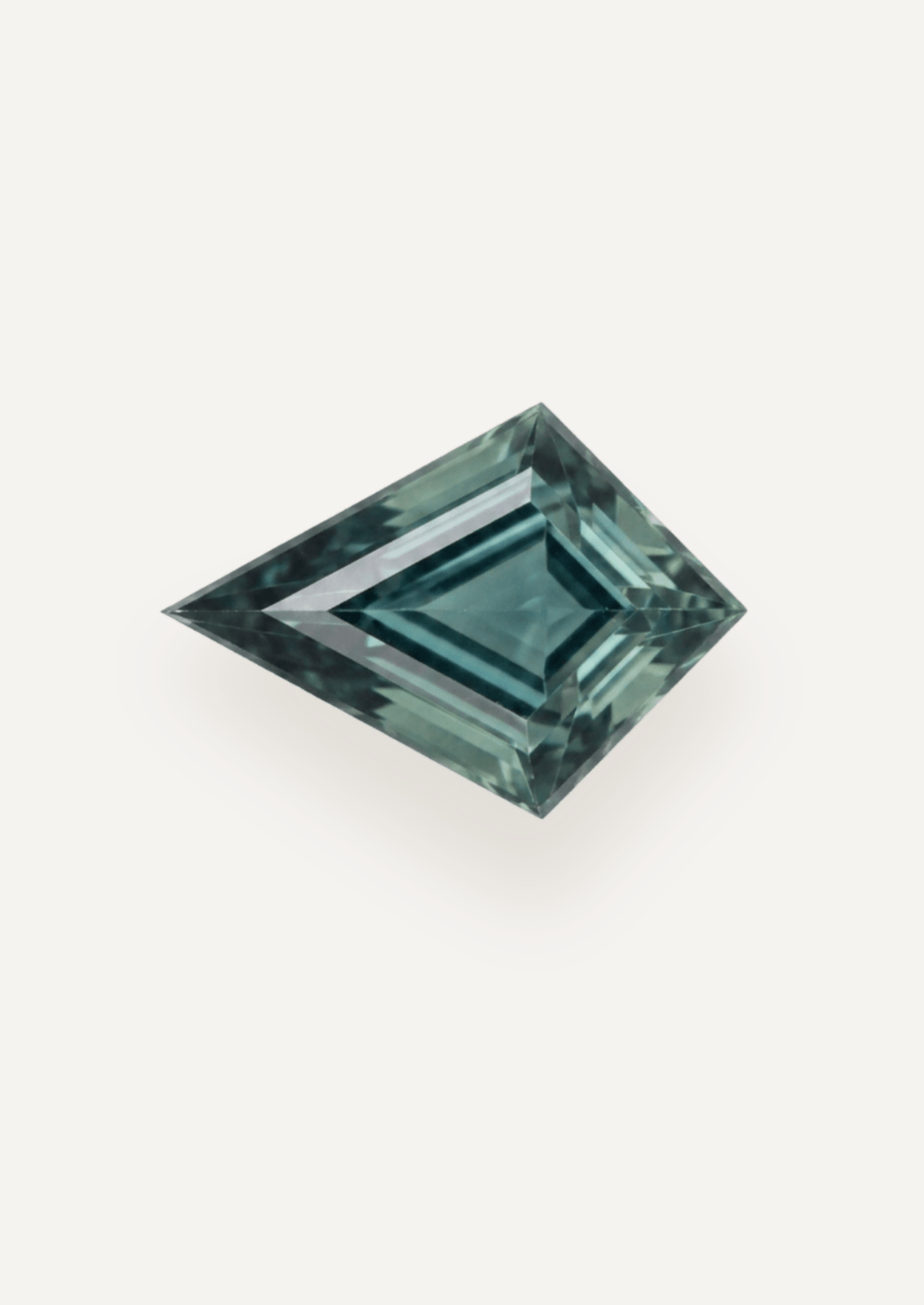 1.31ct Queensland Green Parti Kite Cut Sapphire - Molten Store