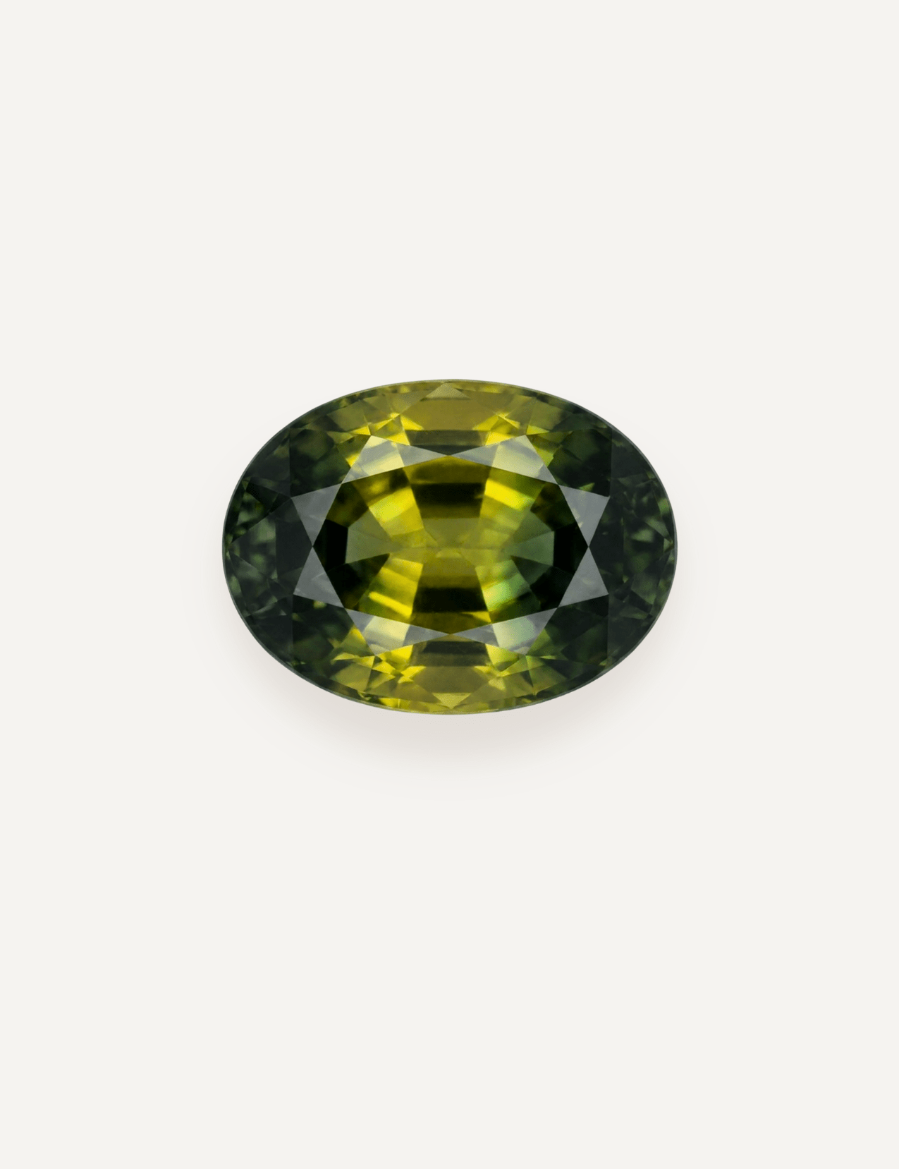 1.33ct Queensland Green Parti Oval Cut Sapphire - Molten Store