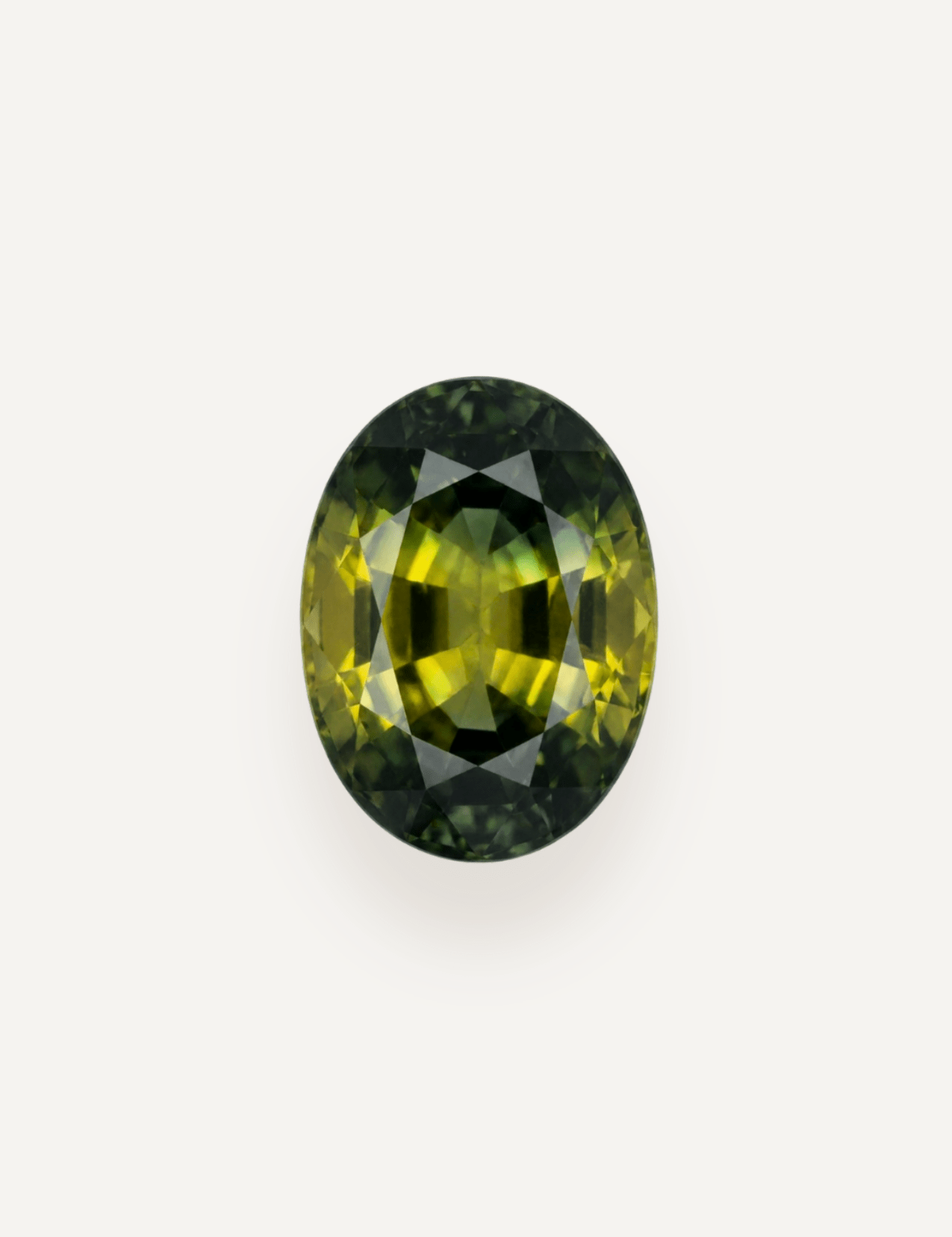 1.33ct Queensland Green Parti Oval Cut Sapphire - Molten Store