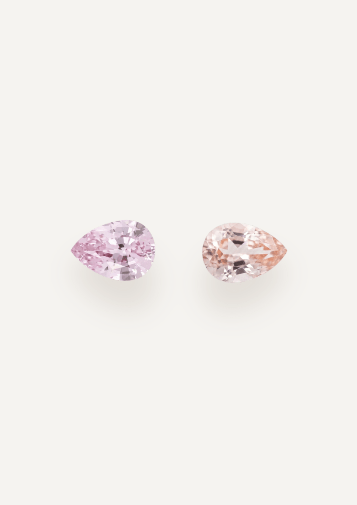 1.34 TCW Pink and Peach Pear Cut Sapphire Pair - Molten Store