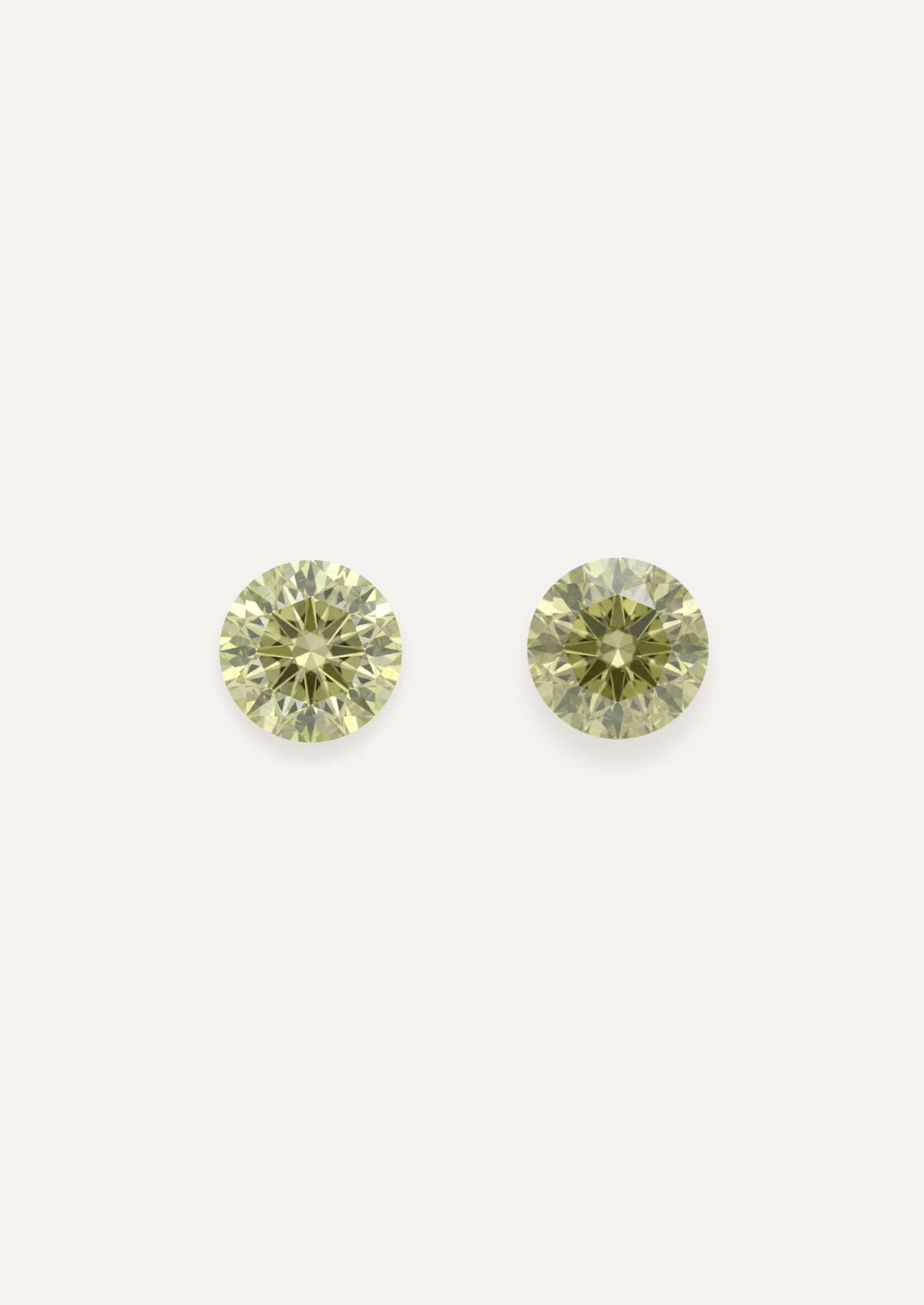 1.34 TCW Yellow Round Brilliant Cut Sapphire Pair - Molten Store