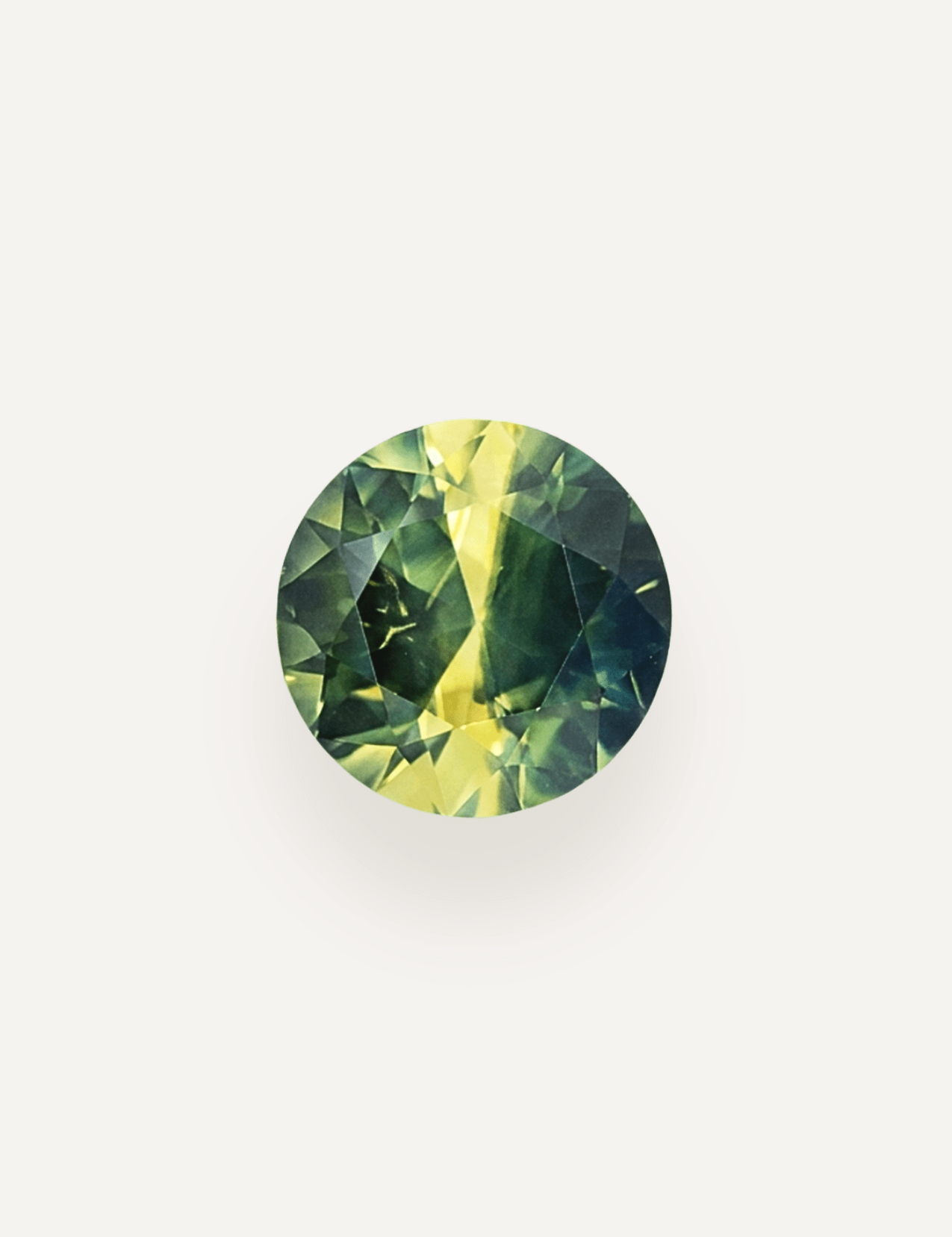 1.34ct Australian Parti Round Brilliant Cut Sapphire - Molten Store