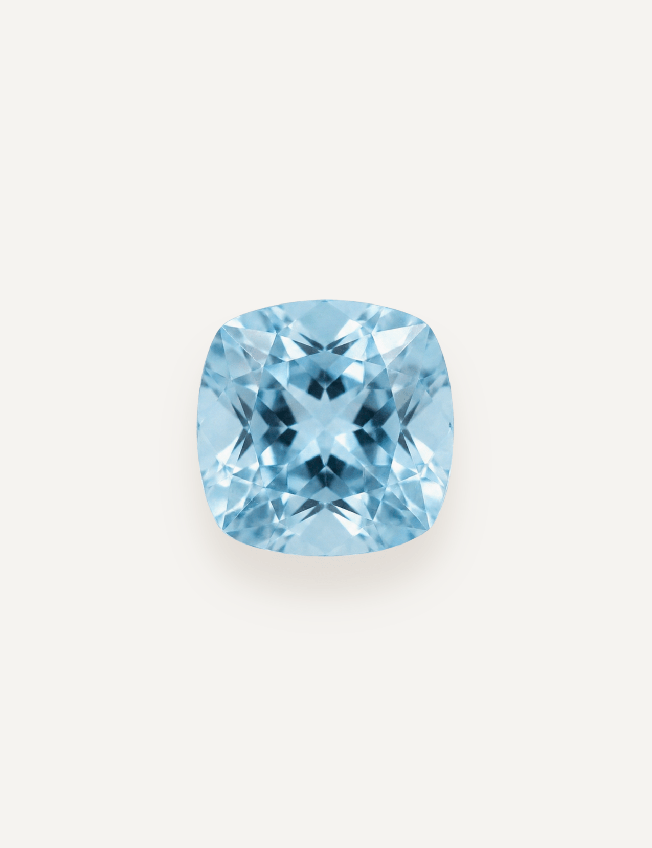 1.34ct Blue Cushion Cut Aquamarine - Molten Store