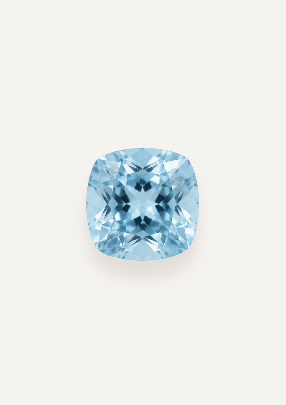 1.34ct Blue Cushion Cut Aquamarine - Molten Store