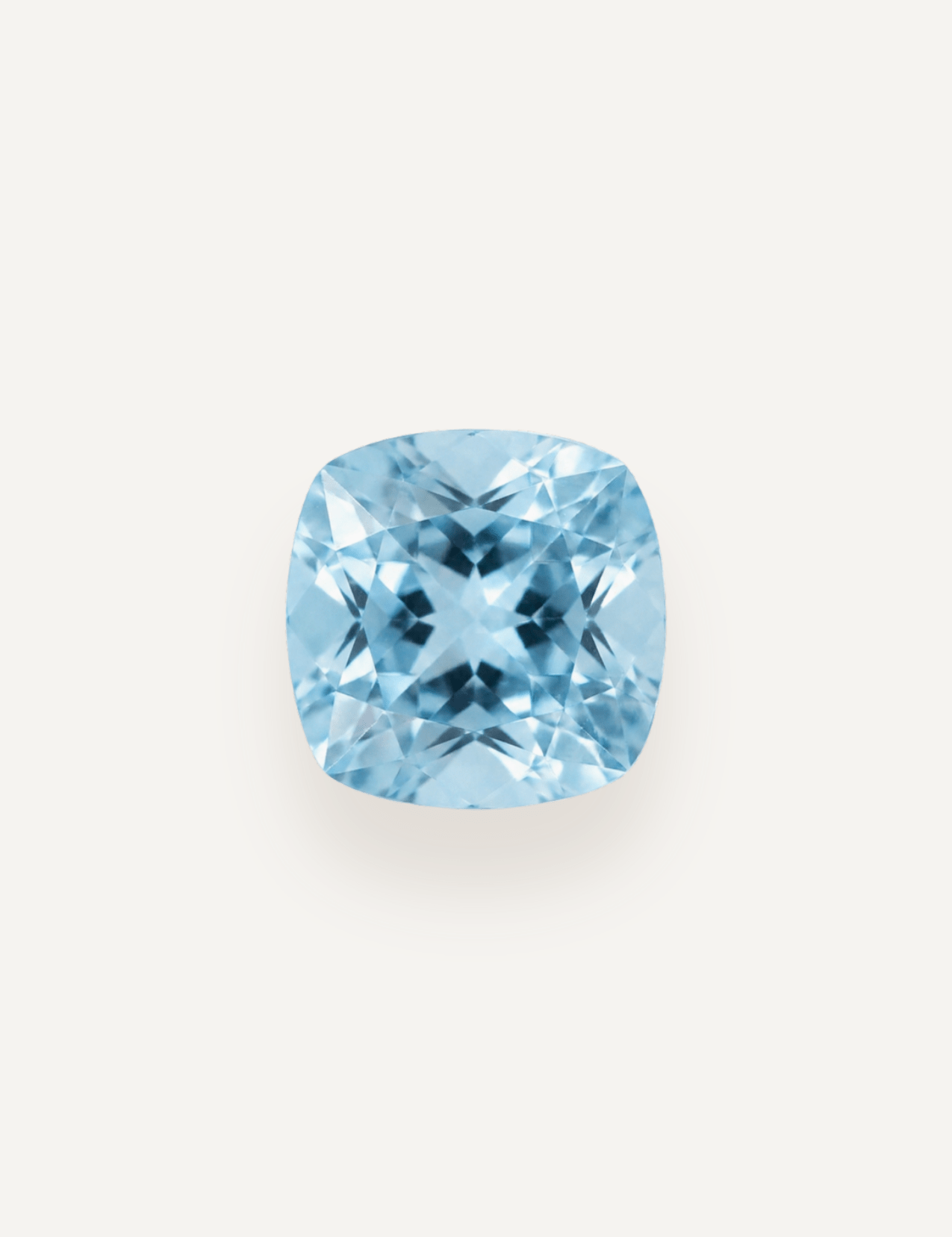 1.34ct Blue Cushion Cut Aquamarine - Molten Store