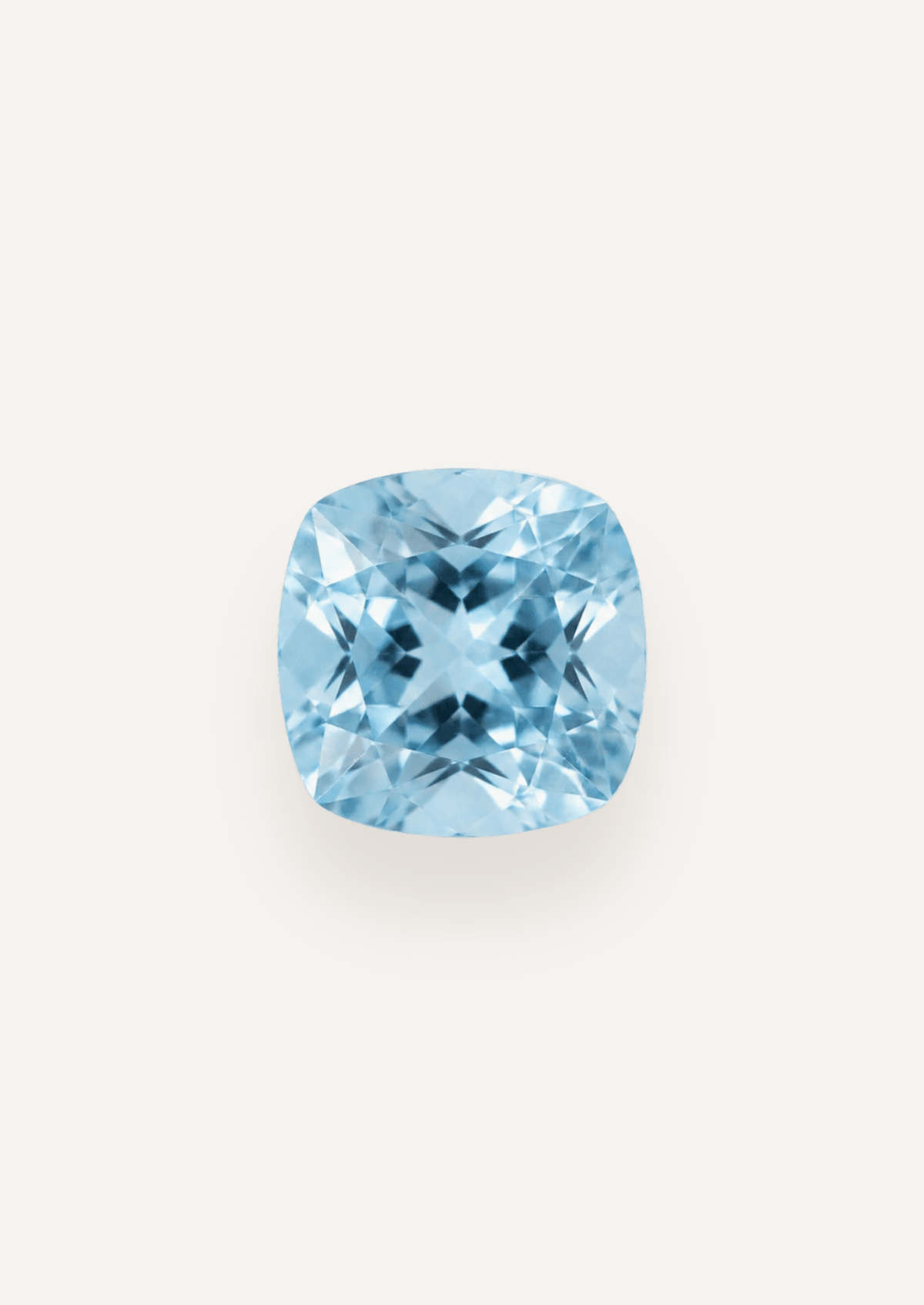 1.34ct Blue Cushion Cut Aquamarine - Molten Store