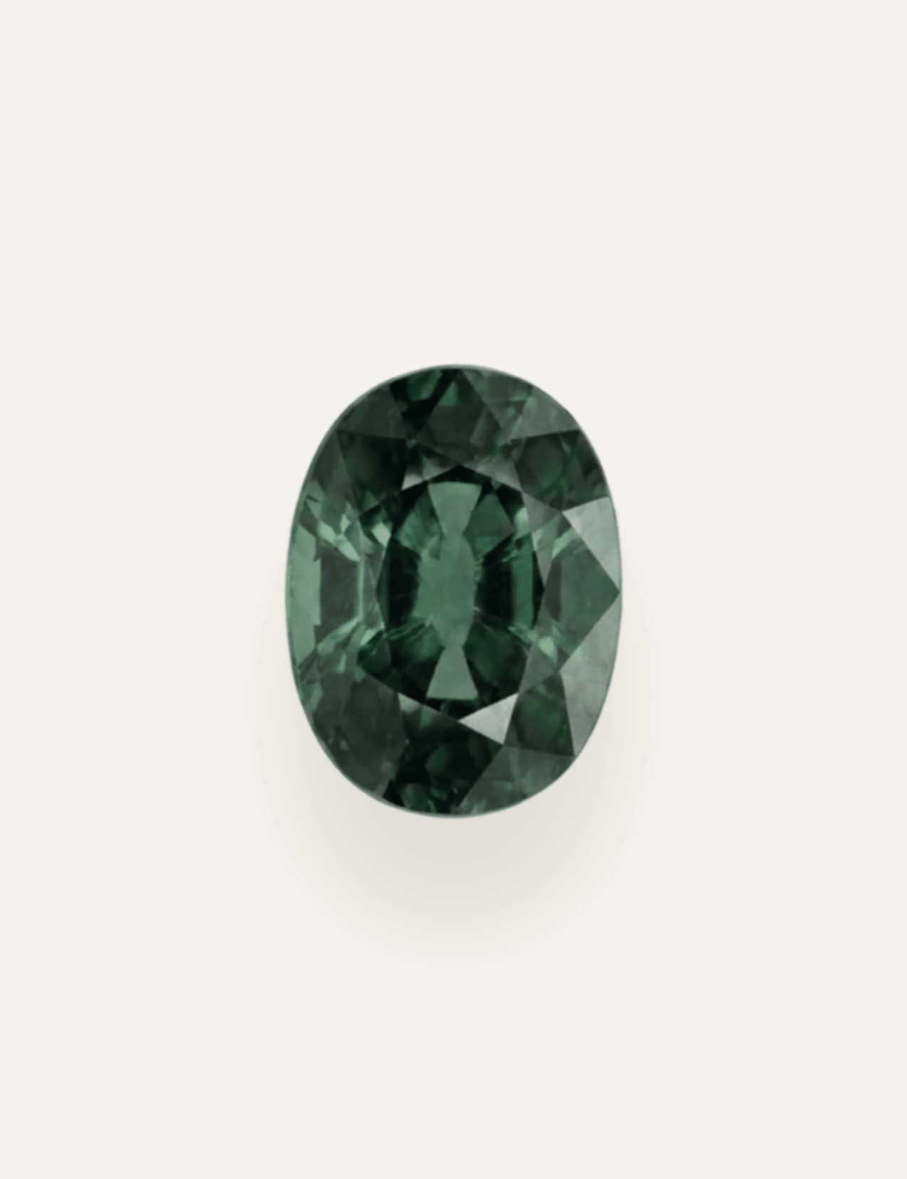 1.36ct Queensland Green Parti Oval Cut Sapphire - Molten Store