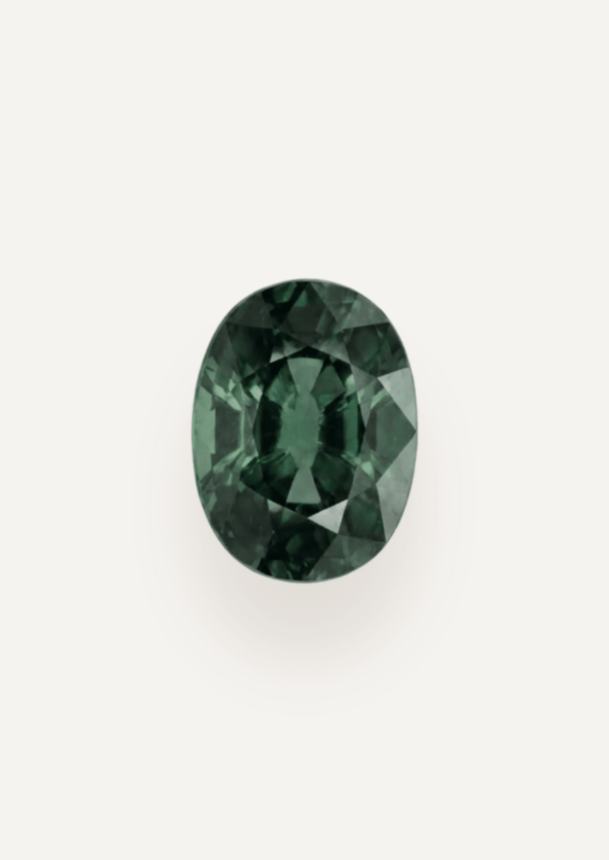 1.36ct Queensland Green Parti Oval Cut Sapphire - Molten Store