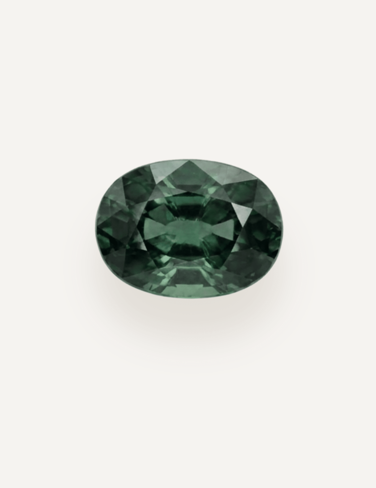 1.36ct Queensland Green Parti Oval Cut Sapphire - Molten Store