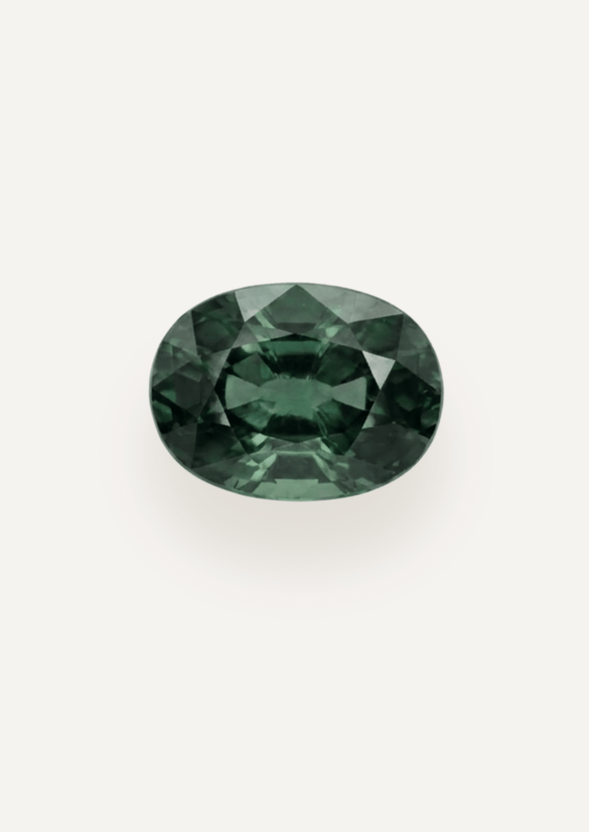 1.36ct Queensland Green Parti Oval Cut Sapphire - Molten Store