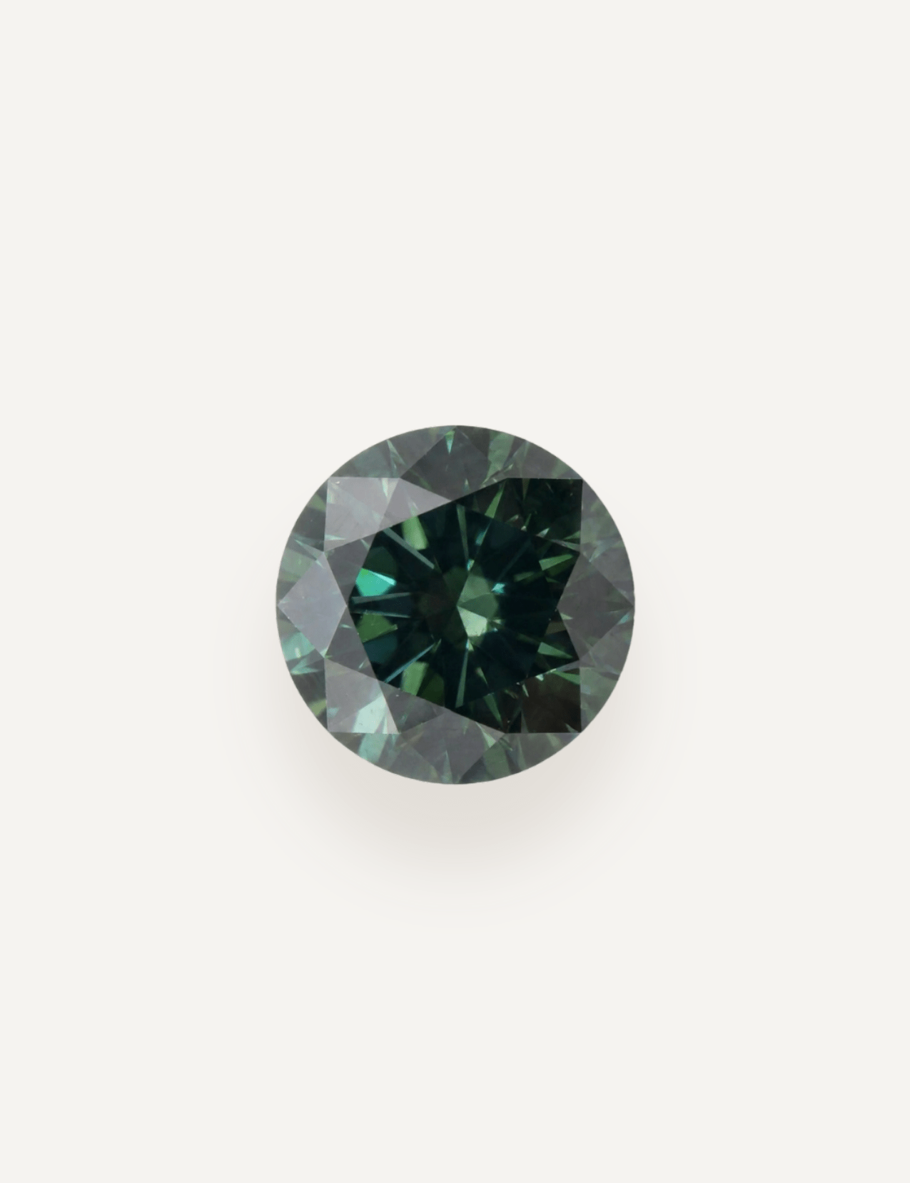 1.38ct Queensland Green Parti Round Cut Sapphire - Molten Store