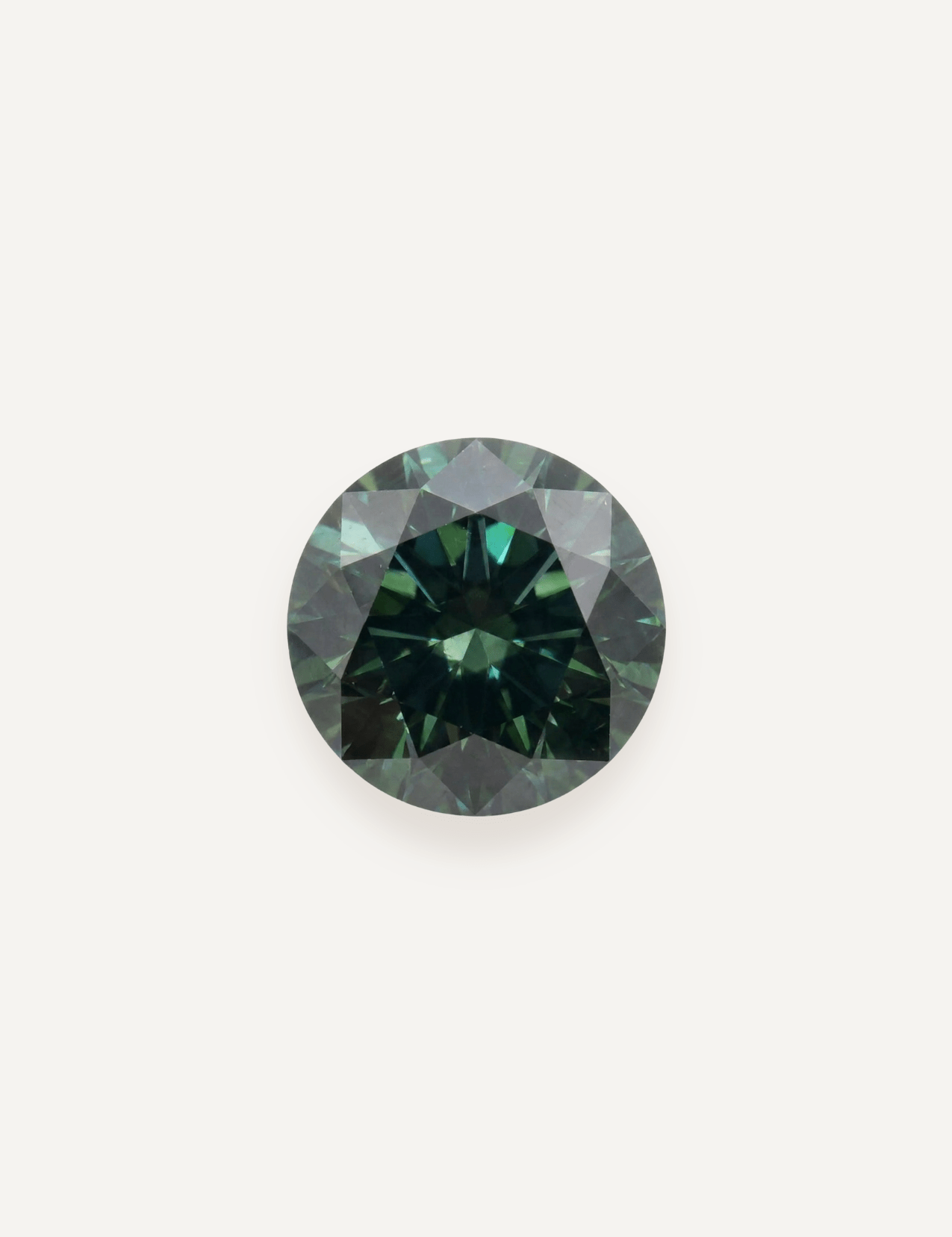 1.38ct Queensland Green Parti Round Cut Sapphire - Molten Store