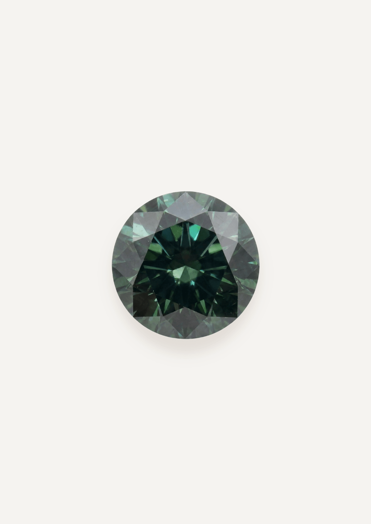 1.38ct Queensland Green Parti Round Cut Sapphire - Molten Store