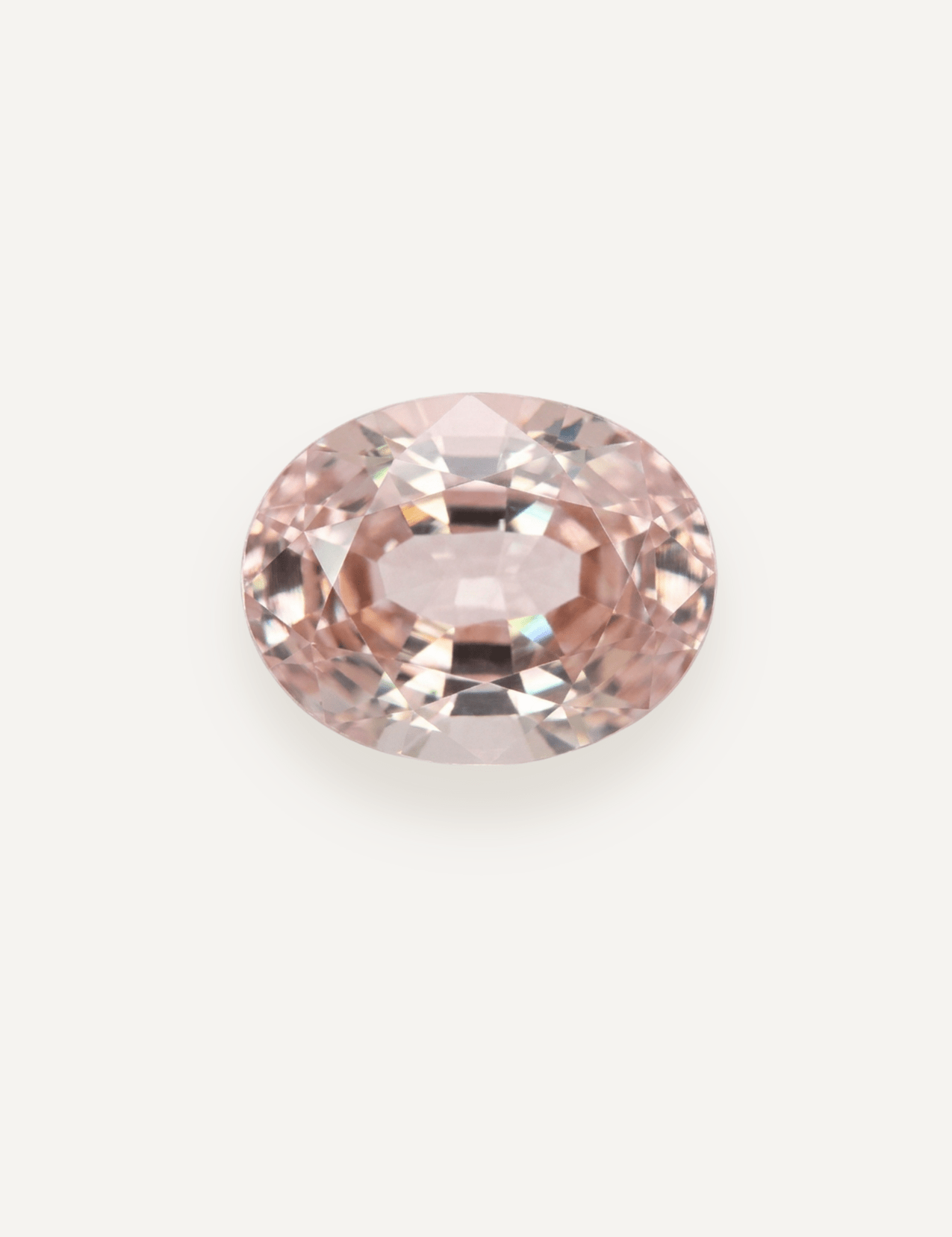 1.39ct Peach Oval Cut Sapphire - Molten Store