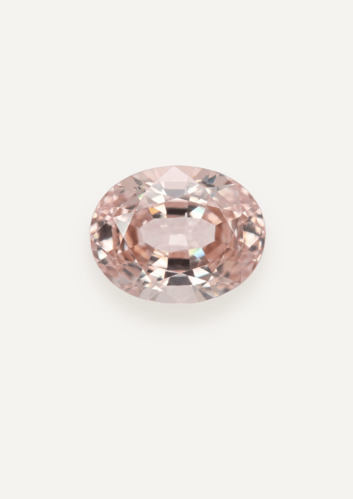 1.39ct Peach Oval Cut Sapphire - Molten Store