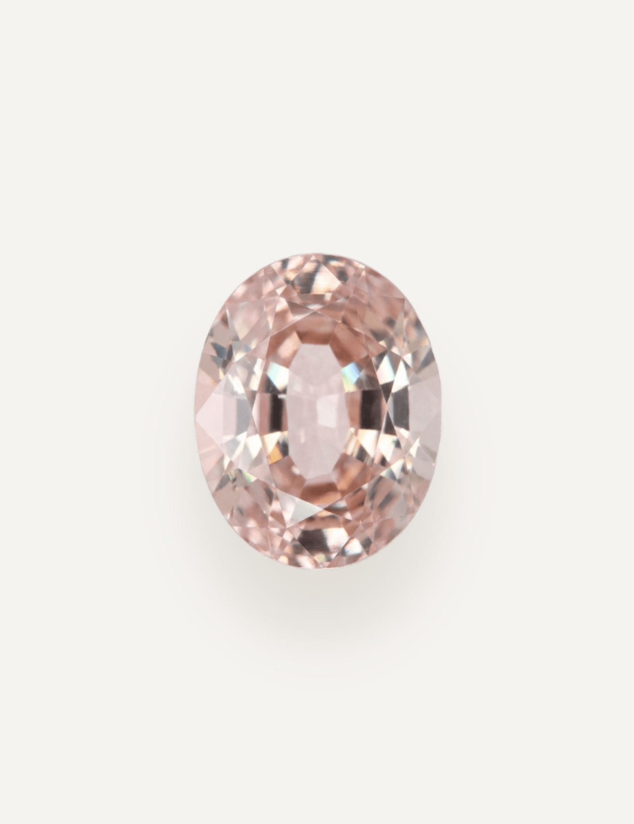 1.39ct Peach Oval Cut Sapphire - Molten Store