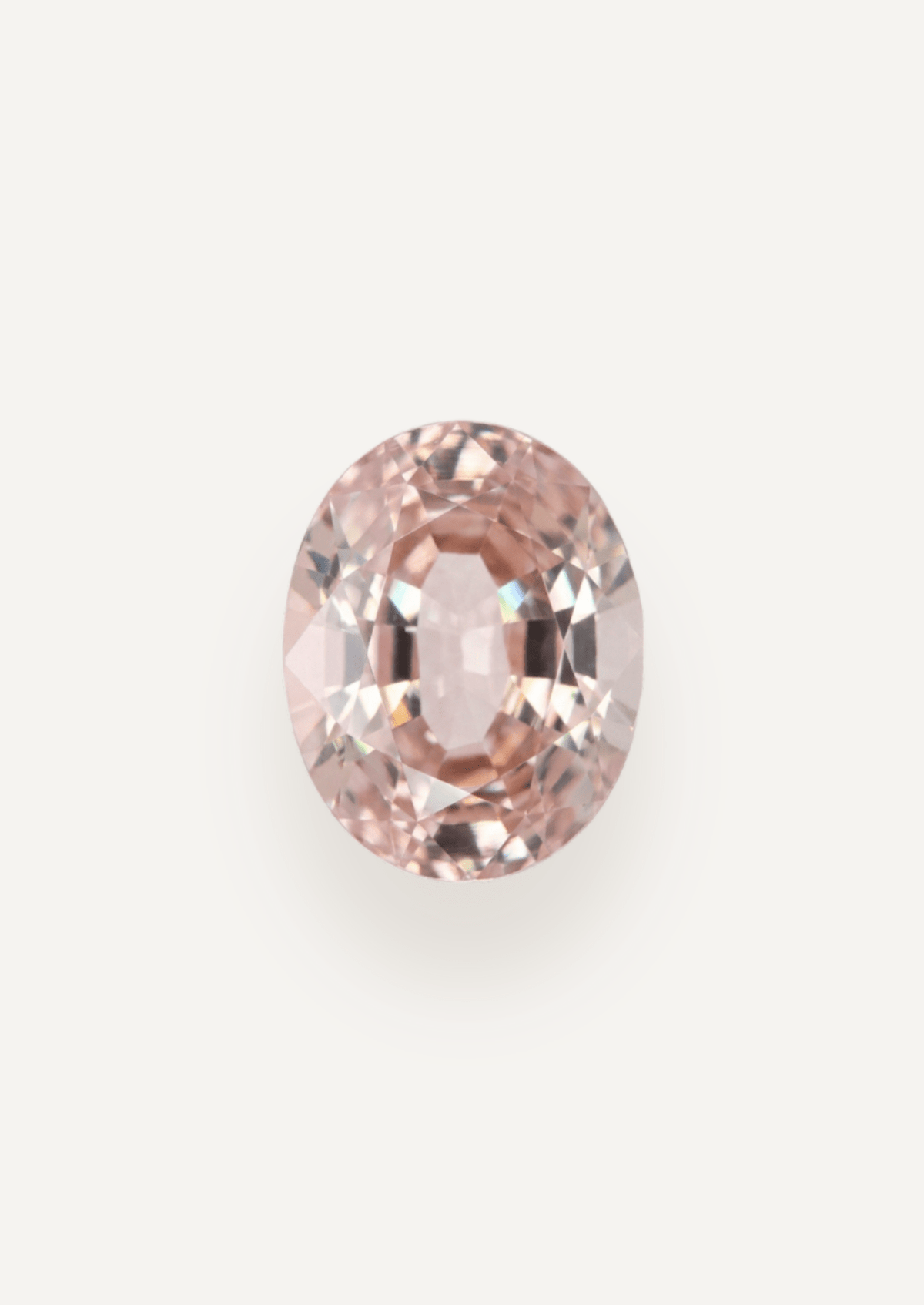 1.39ct Peach Oval Cut Sapphire - Molten Store