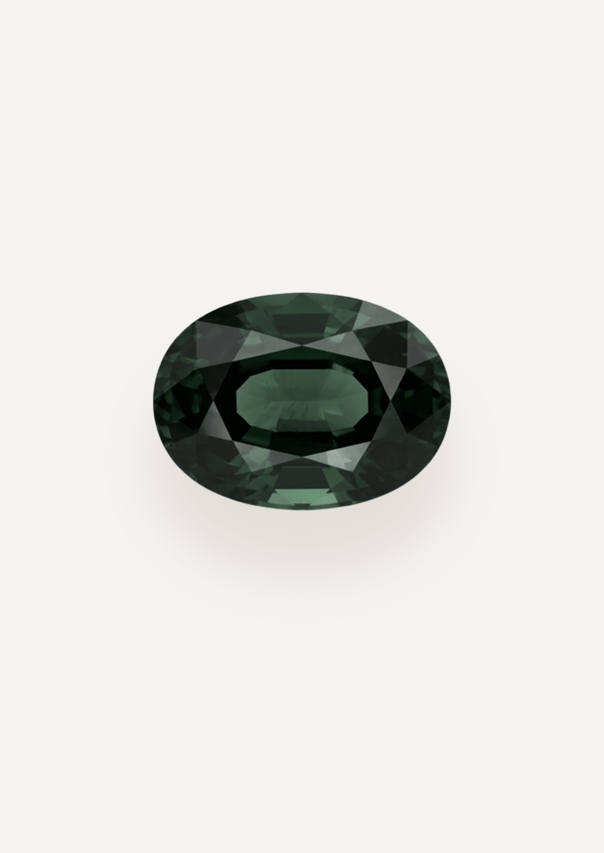 1.39ct Queensland Green Parti Oval Cut Sapphire - Molten Store