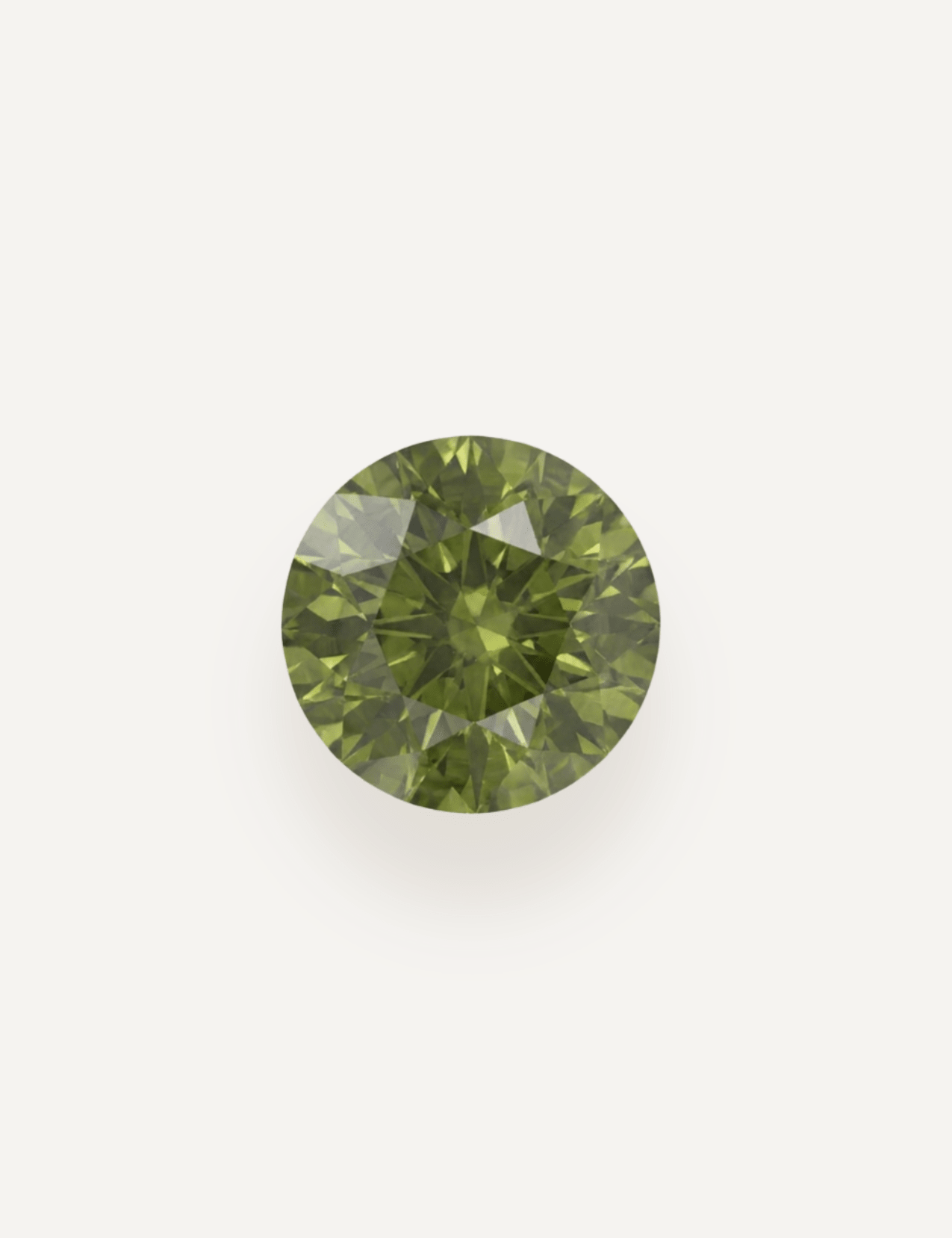 1.39ct Round Brilliant Cut Green Parti Sapphire - Molten Store