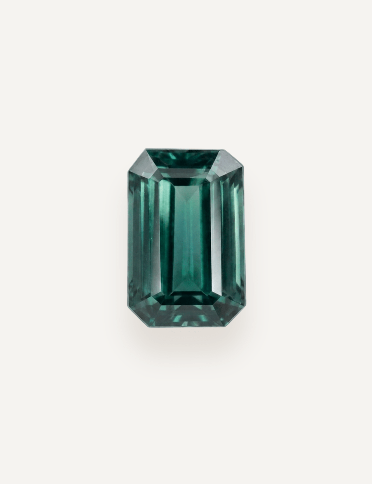 1.41ct Queensland Green Parti Emerald Cut Sapphire - Molten Store