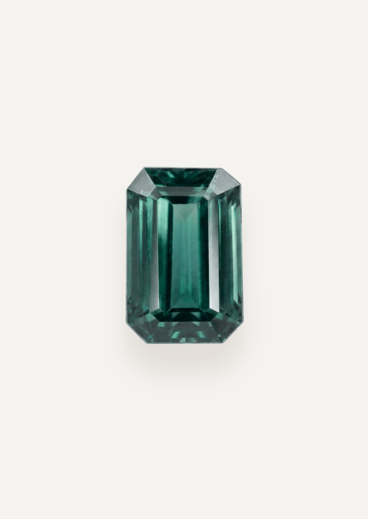 1.41ct Queensland Green Parti Emerald Cut Sapphire - Molten Store