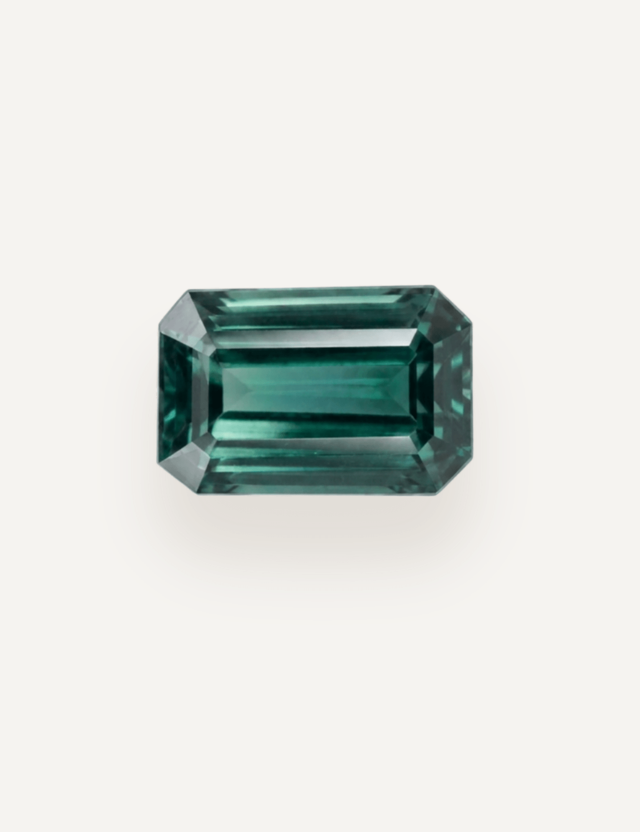 1.41ct Queensland Green Parti Emerald Cut Sapphire - Molten Store
