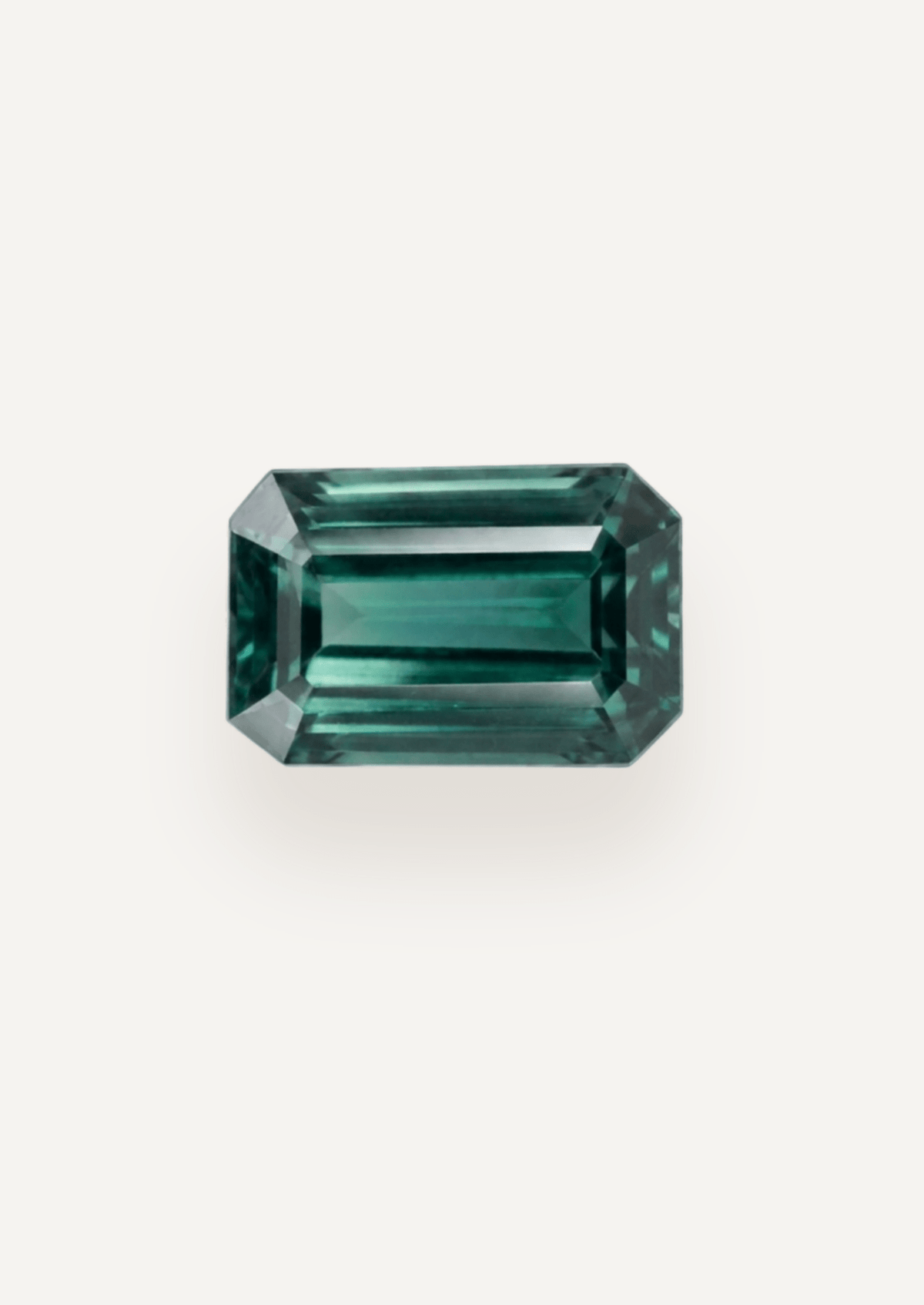 1.41ct Queensland Green Parti Emerald Cut Sapphire - Molten Store