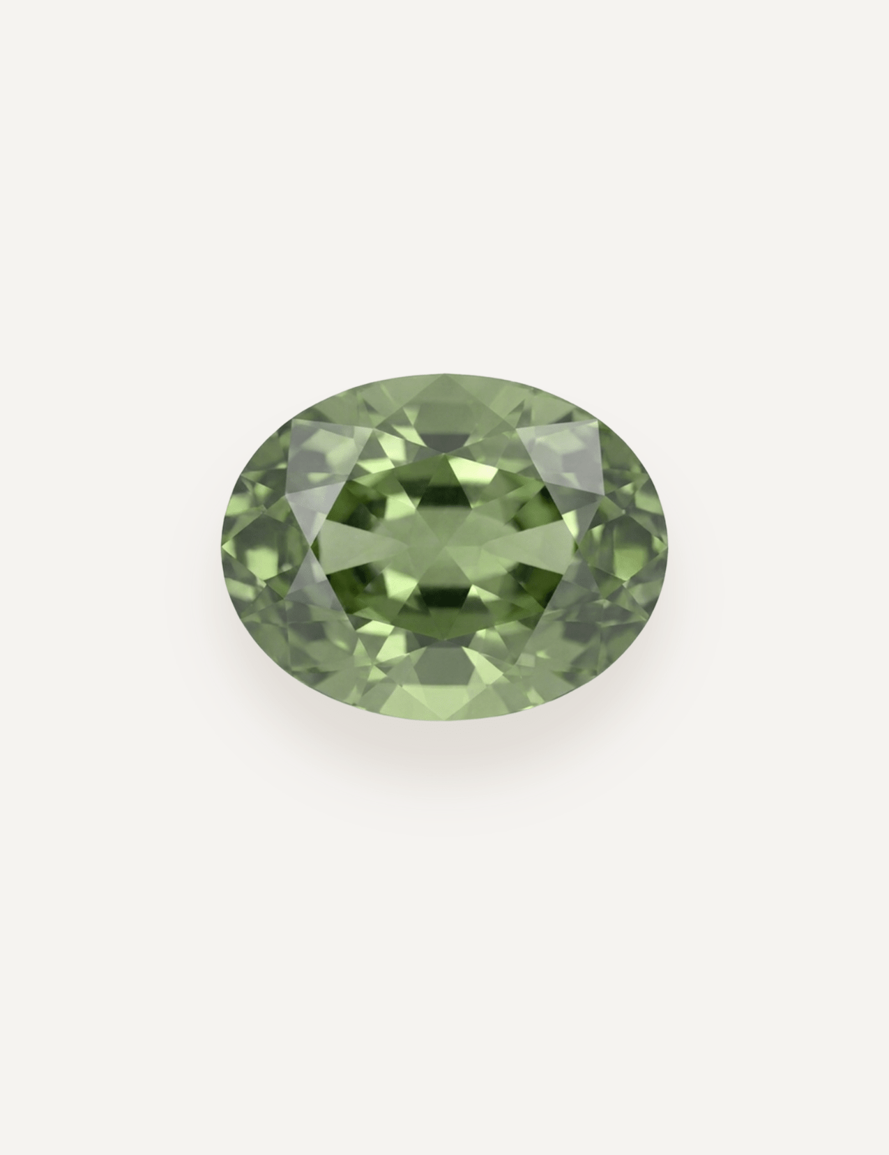 1.43ct Australian Green Oval Cut Sapphire - Molten Store