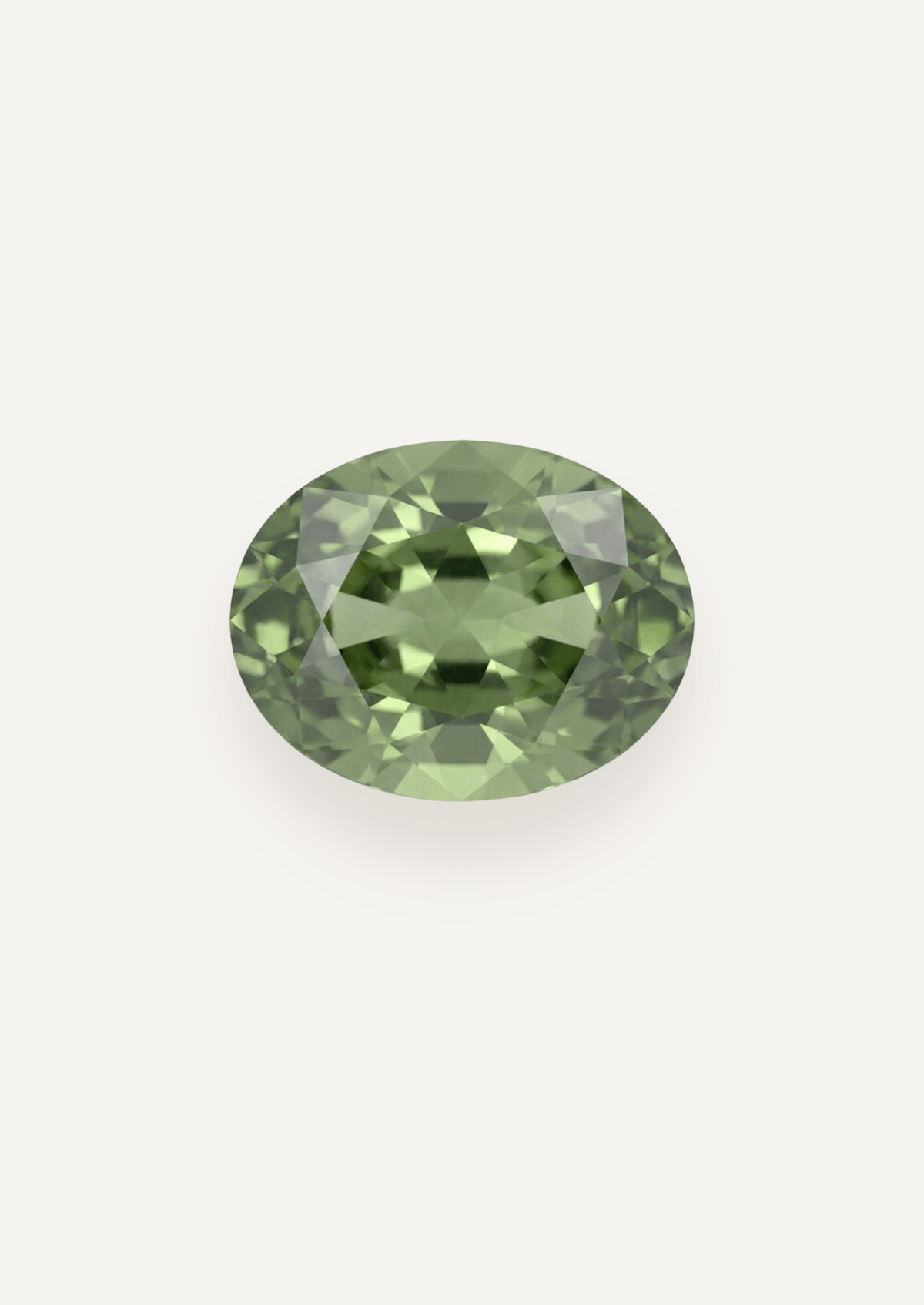 1.43ct Australian Green Oval Cut Sapphire - Molten Store
