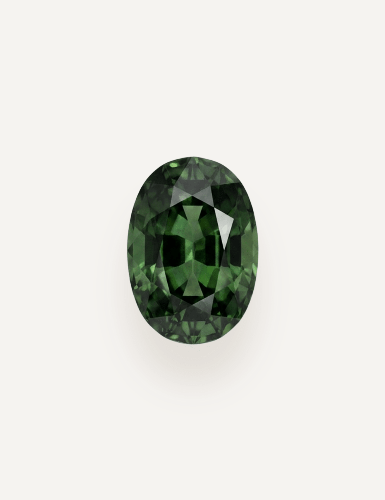 1.43ct Queensland Green Parti Oval Cut Sapphire - Molten Store