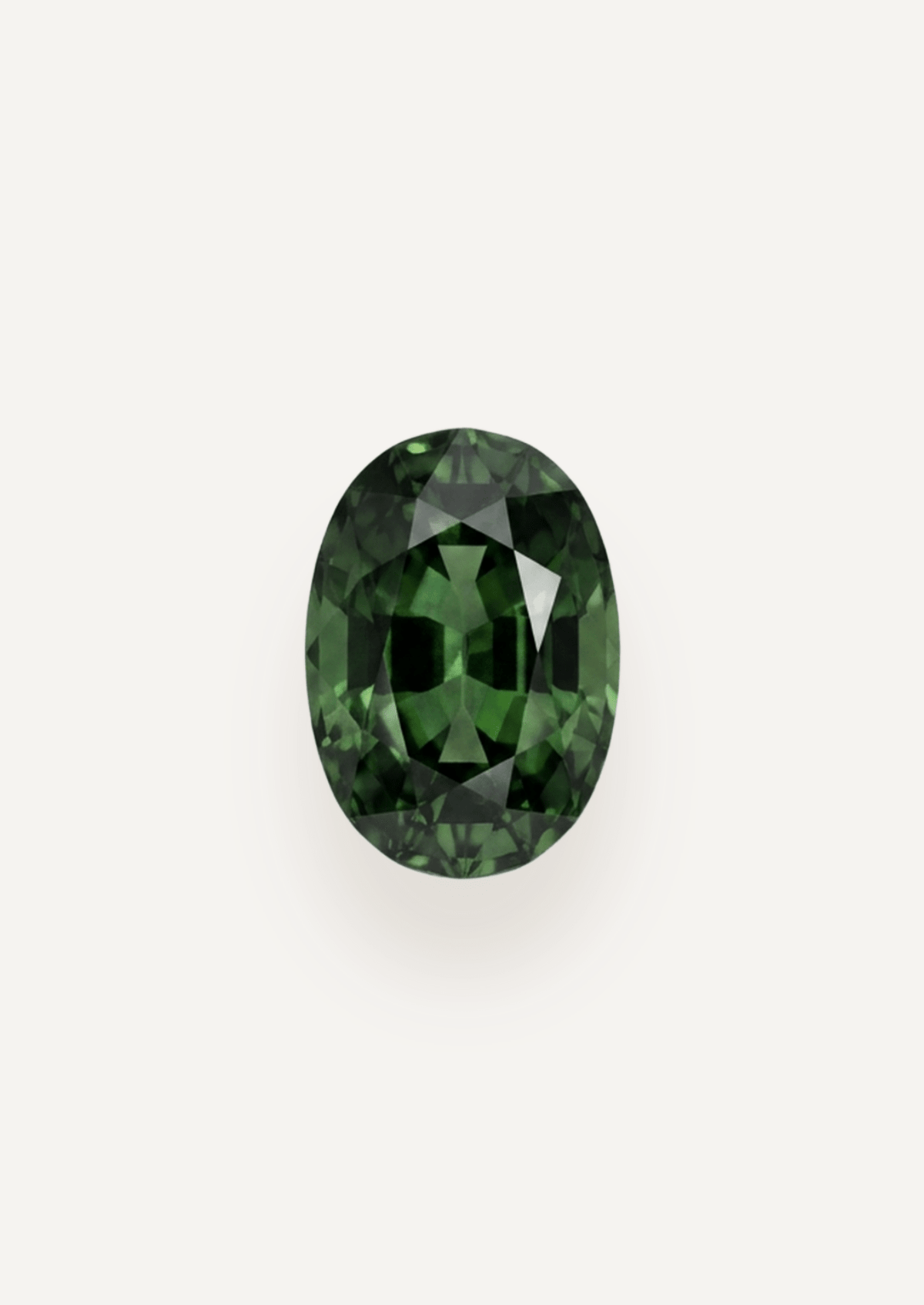 1.43ct Queensland Green Parti Oval Cut Sapphire - Molten Store
